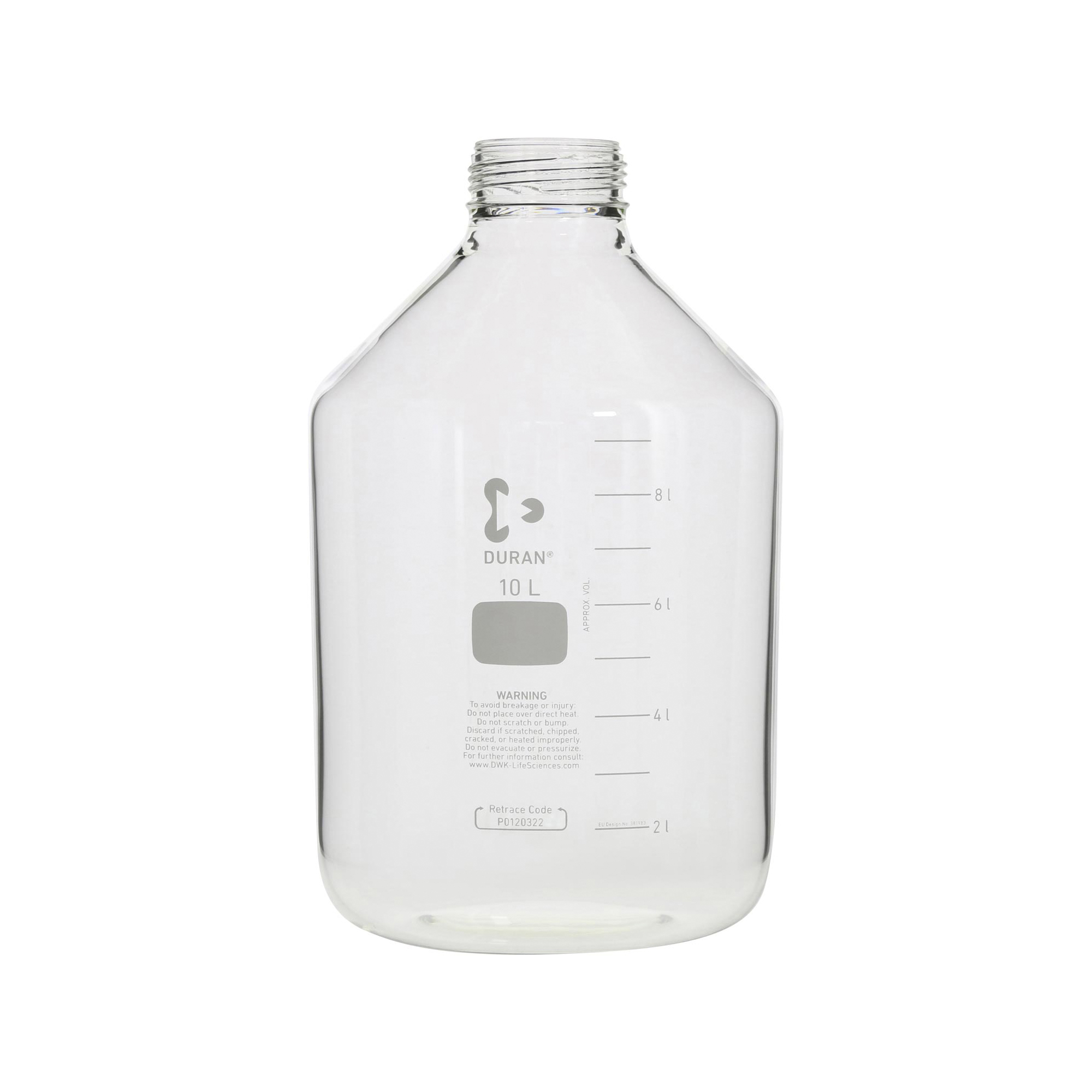 耐熱ねじ口びん 広口 びんのみ 10000mL