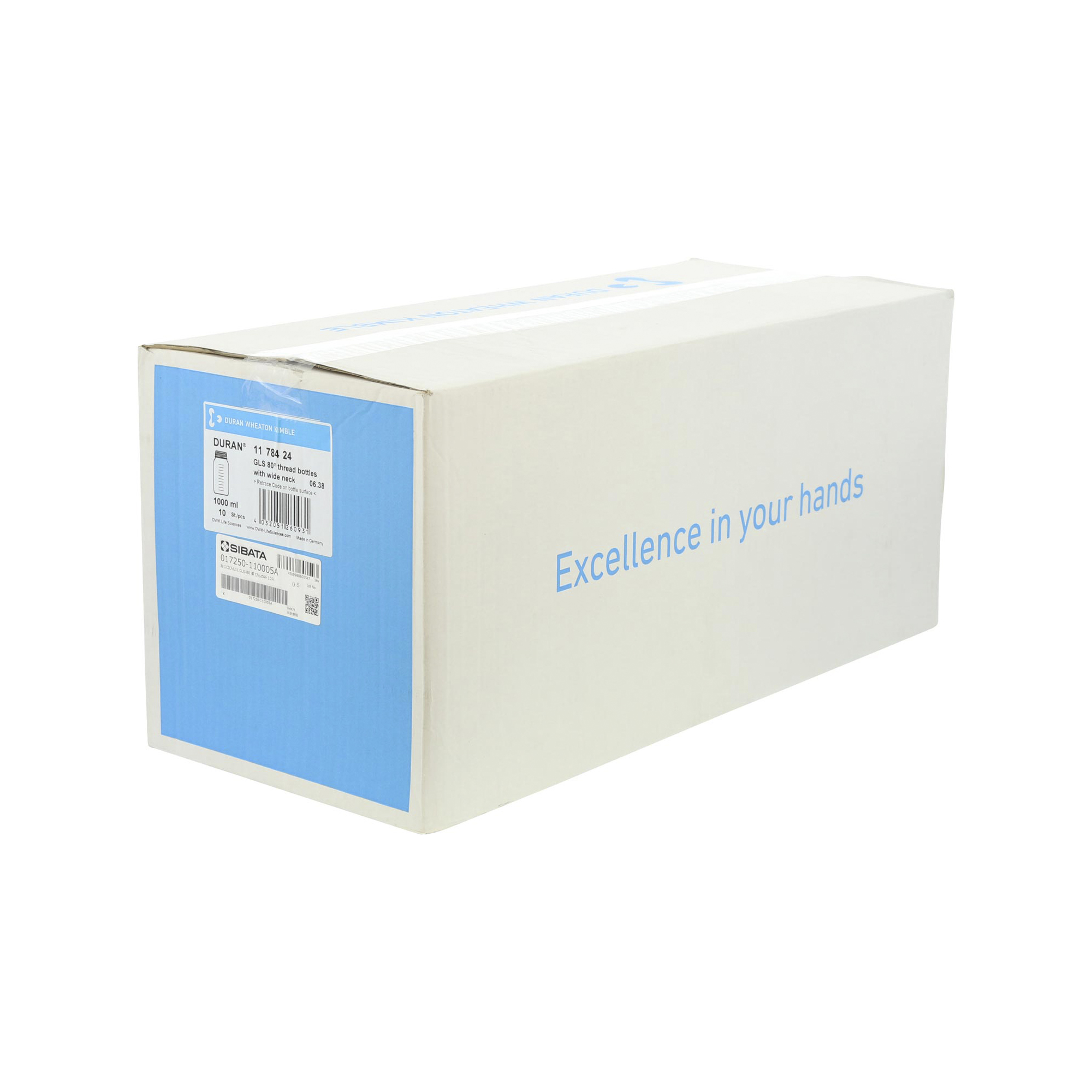 耐熱ねじ口びん 広口 茶褐色 びんのみ 1000mL 10入