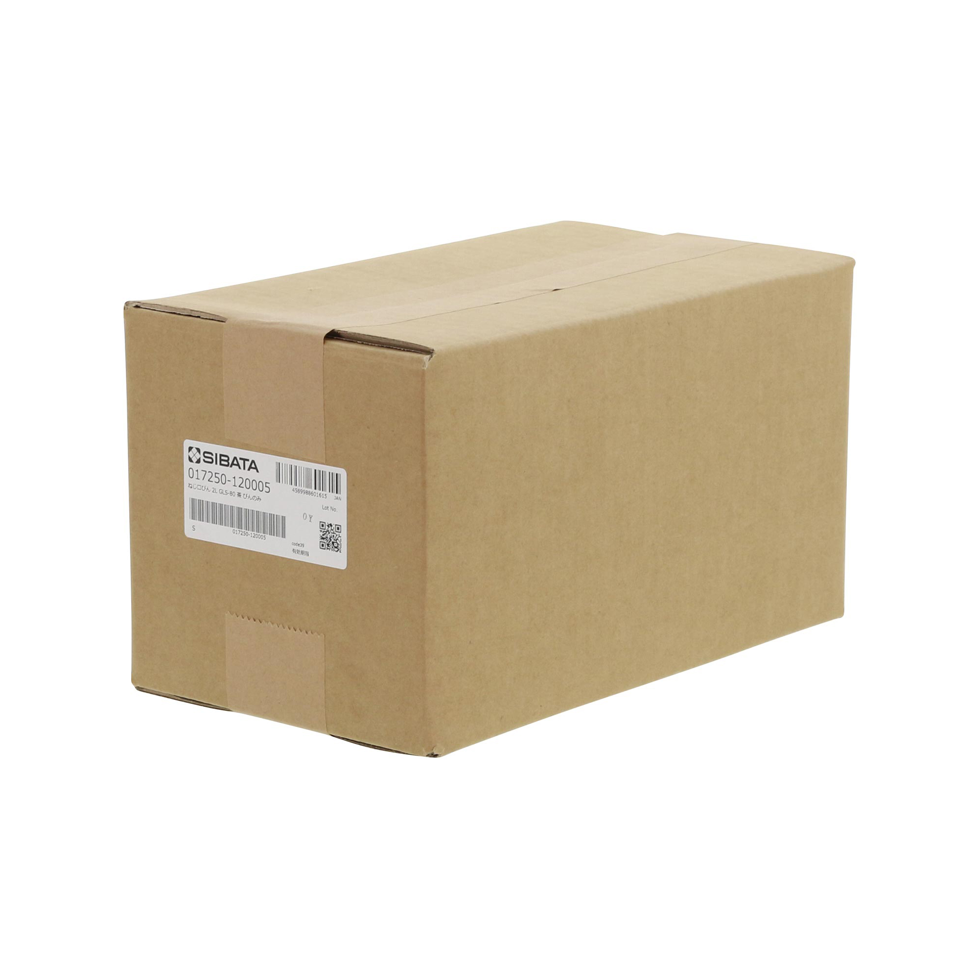 耐熱ねじ口びん 広口 茶褐色 びんのみ 2000mL