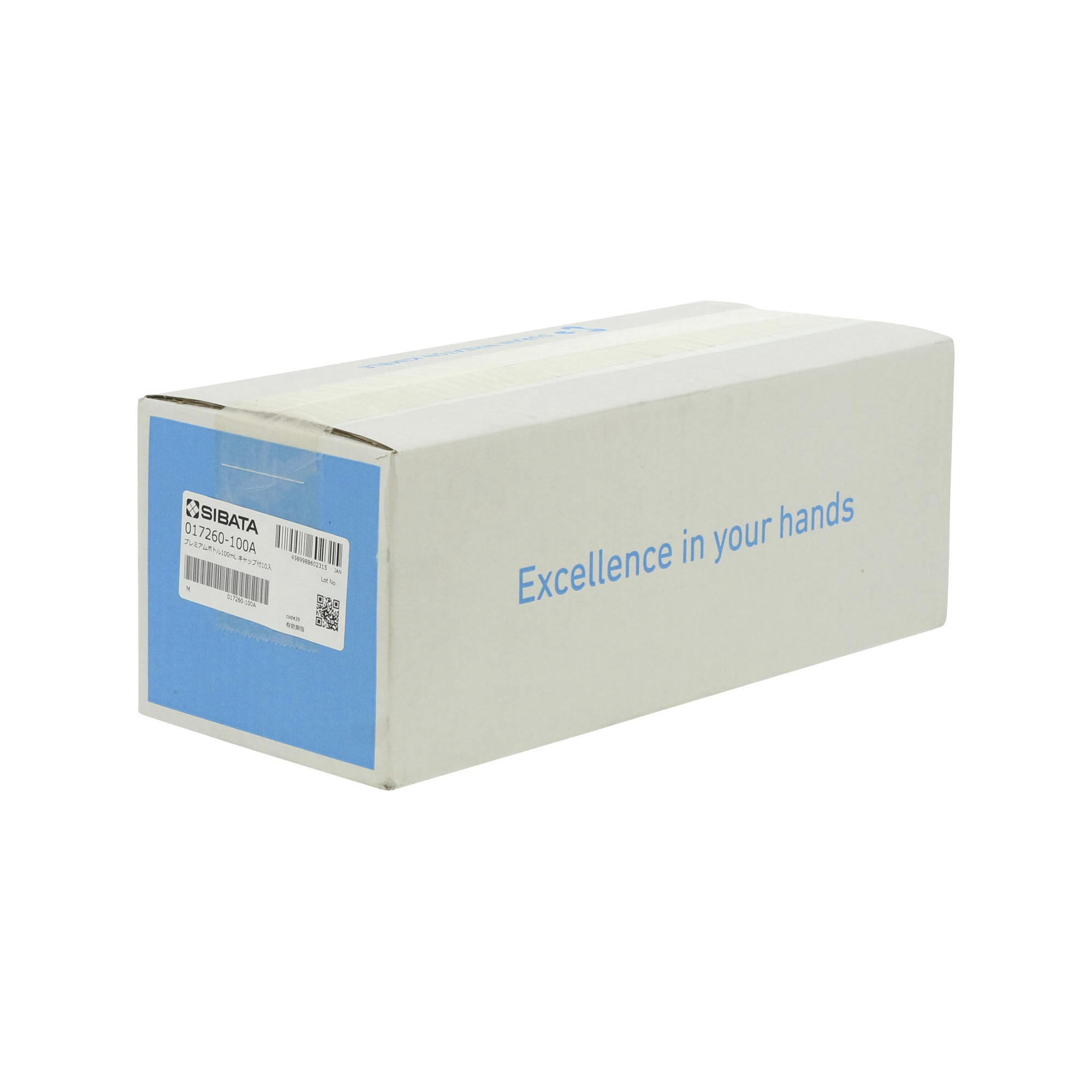 プレミアムボトル 白キャップ付 100mL 10入