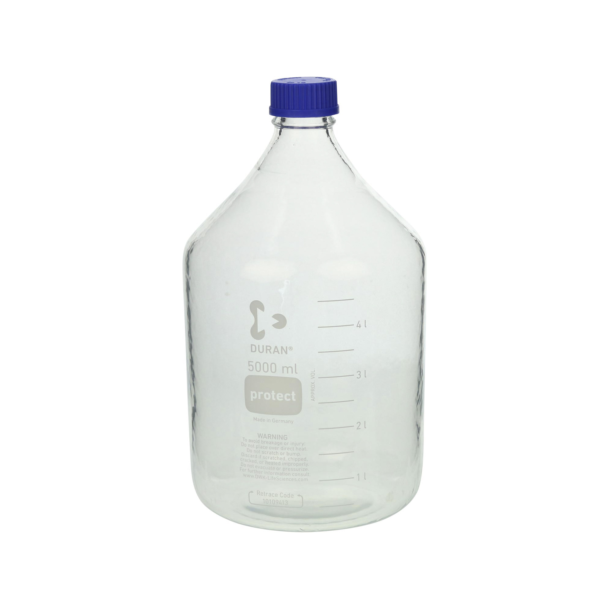 セーフティコートねじ口びん 青キャップ付 5000mL