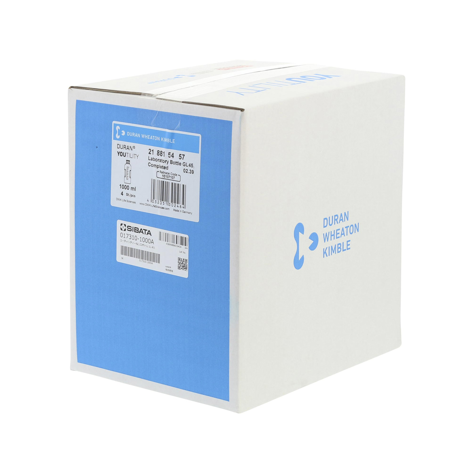 ユーティリティねじ口びん 1000mL 4入