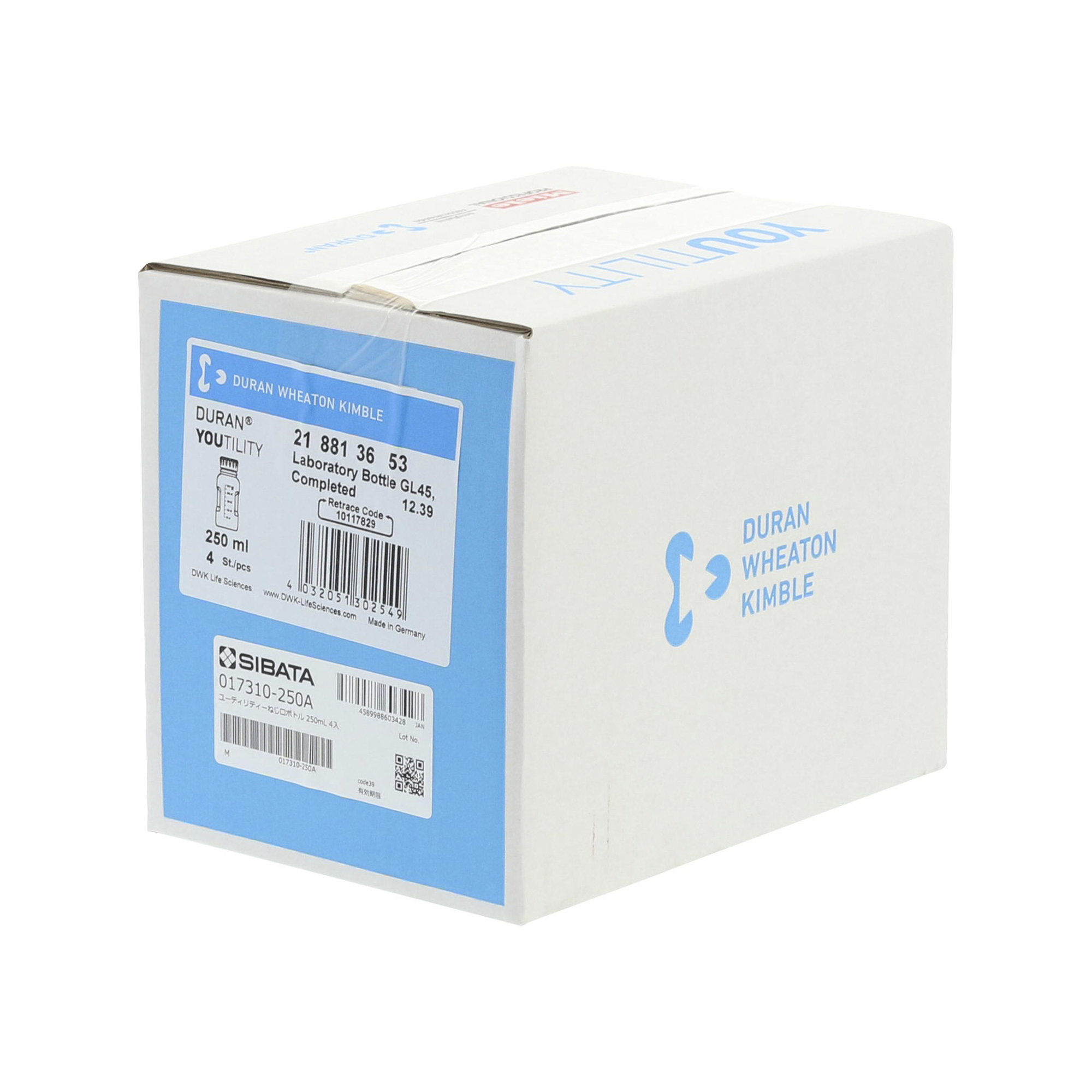 ユーティリティねじ口びん 250mL 4入