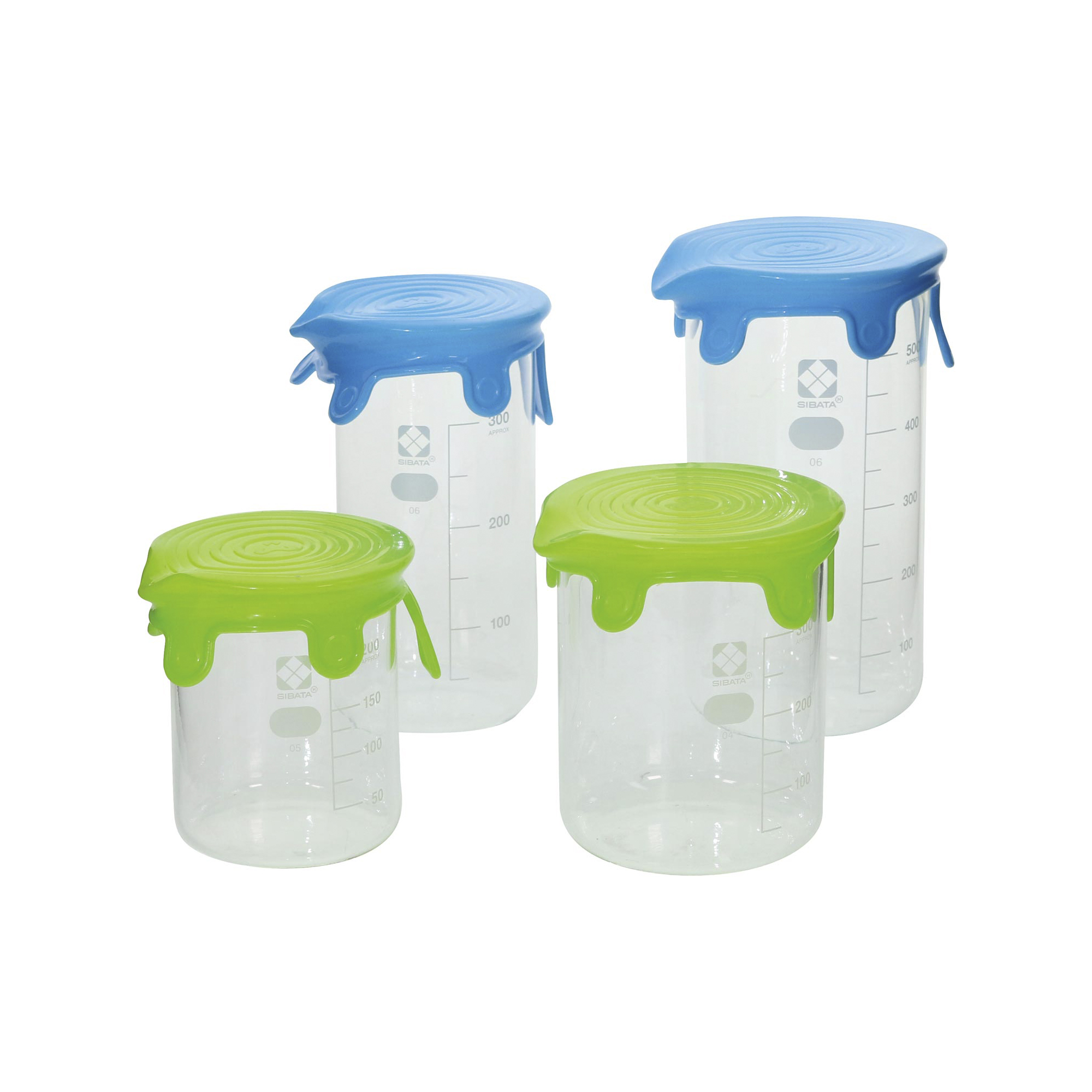 シリコーンリッド M 青2入 緑2入