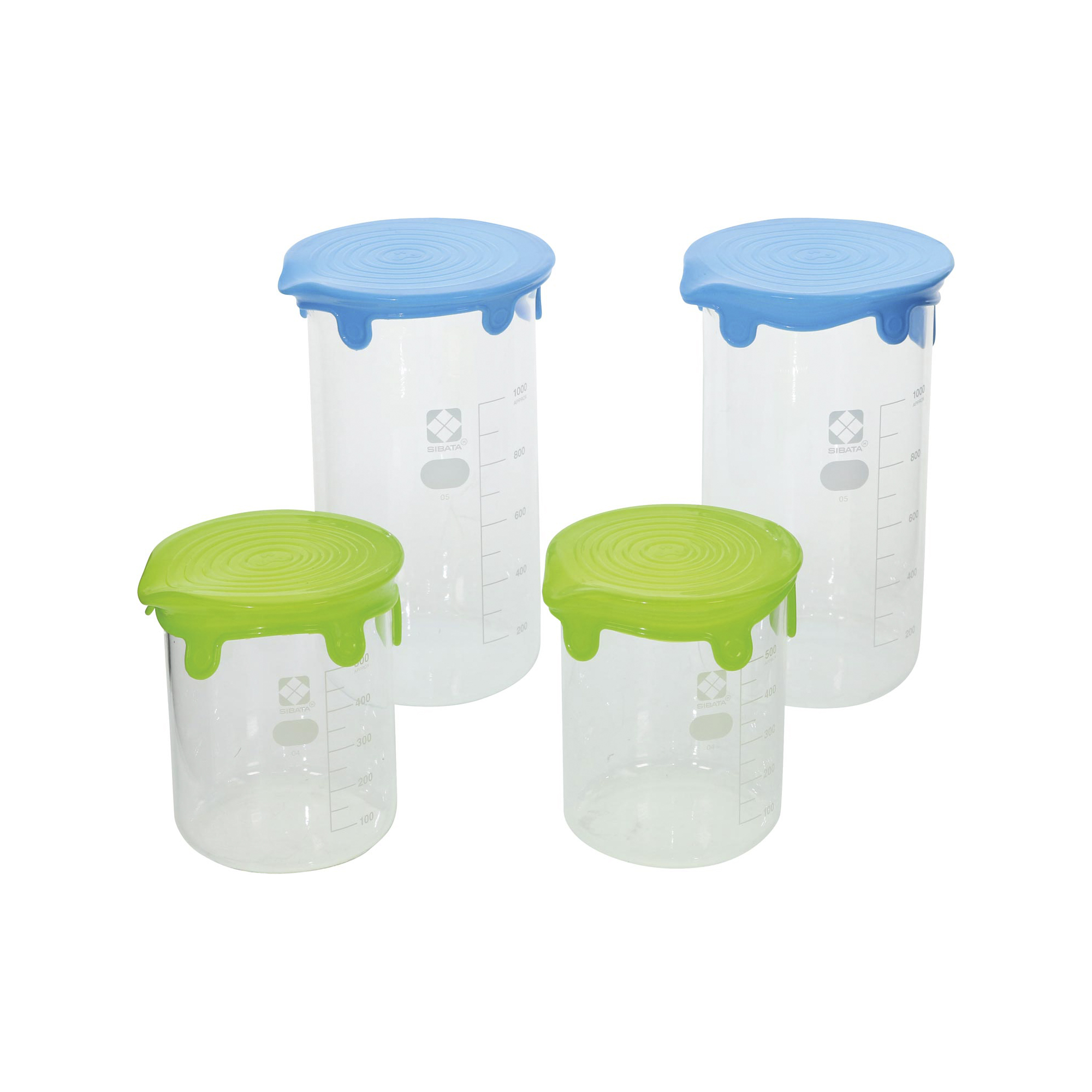 シリコーンリッド L 青2入 緑2入