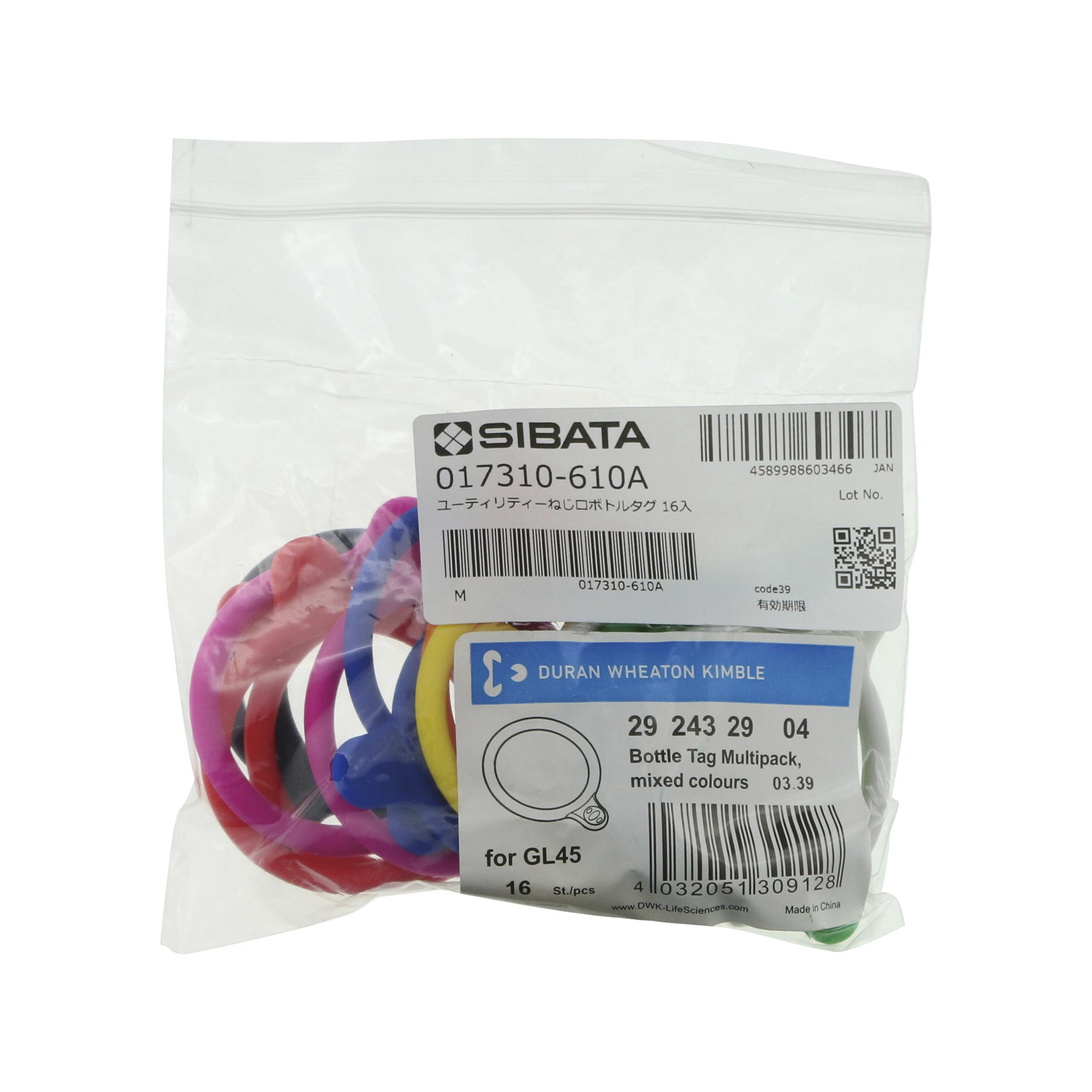 ボトル用タグ GL-45 8色×2組 16入