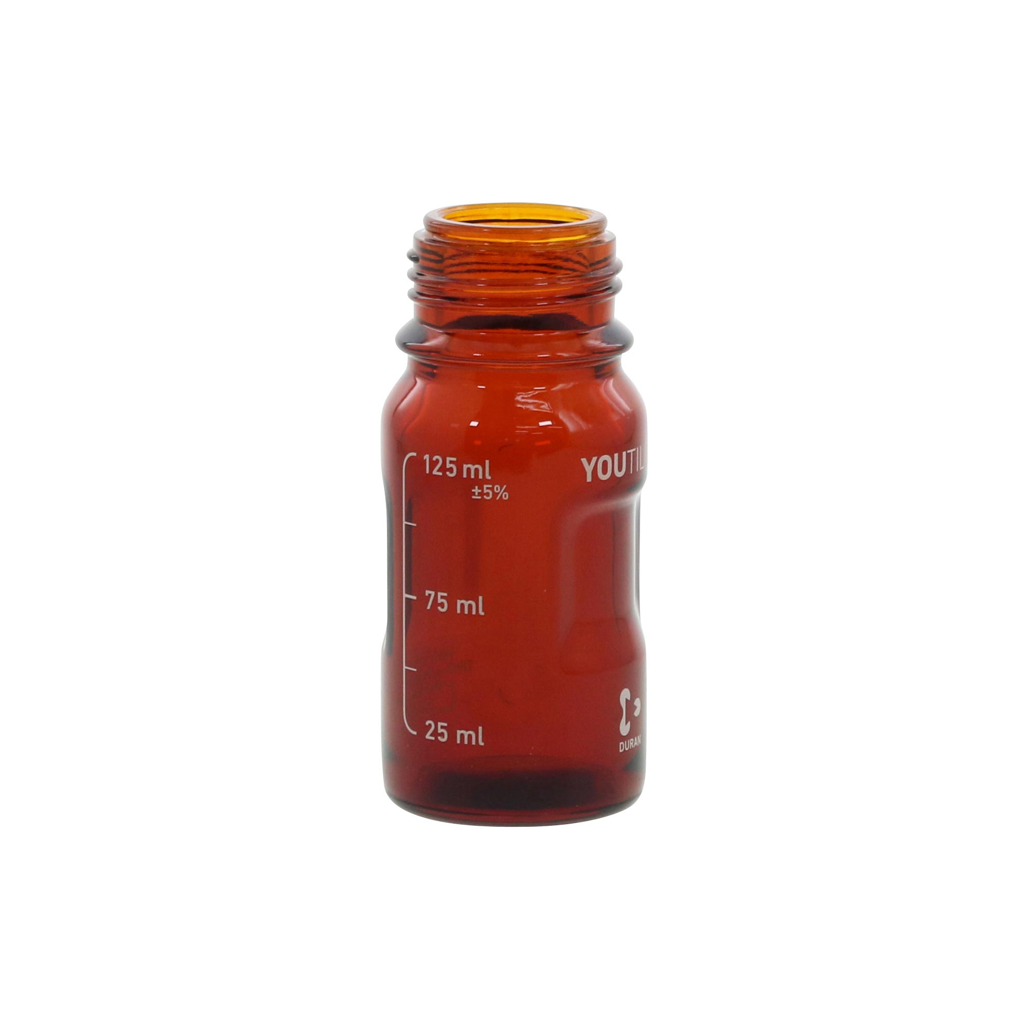 ユーティリティねじ口びん 茶褐色 125mL 4入