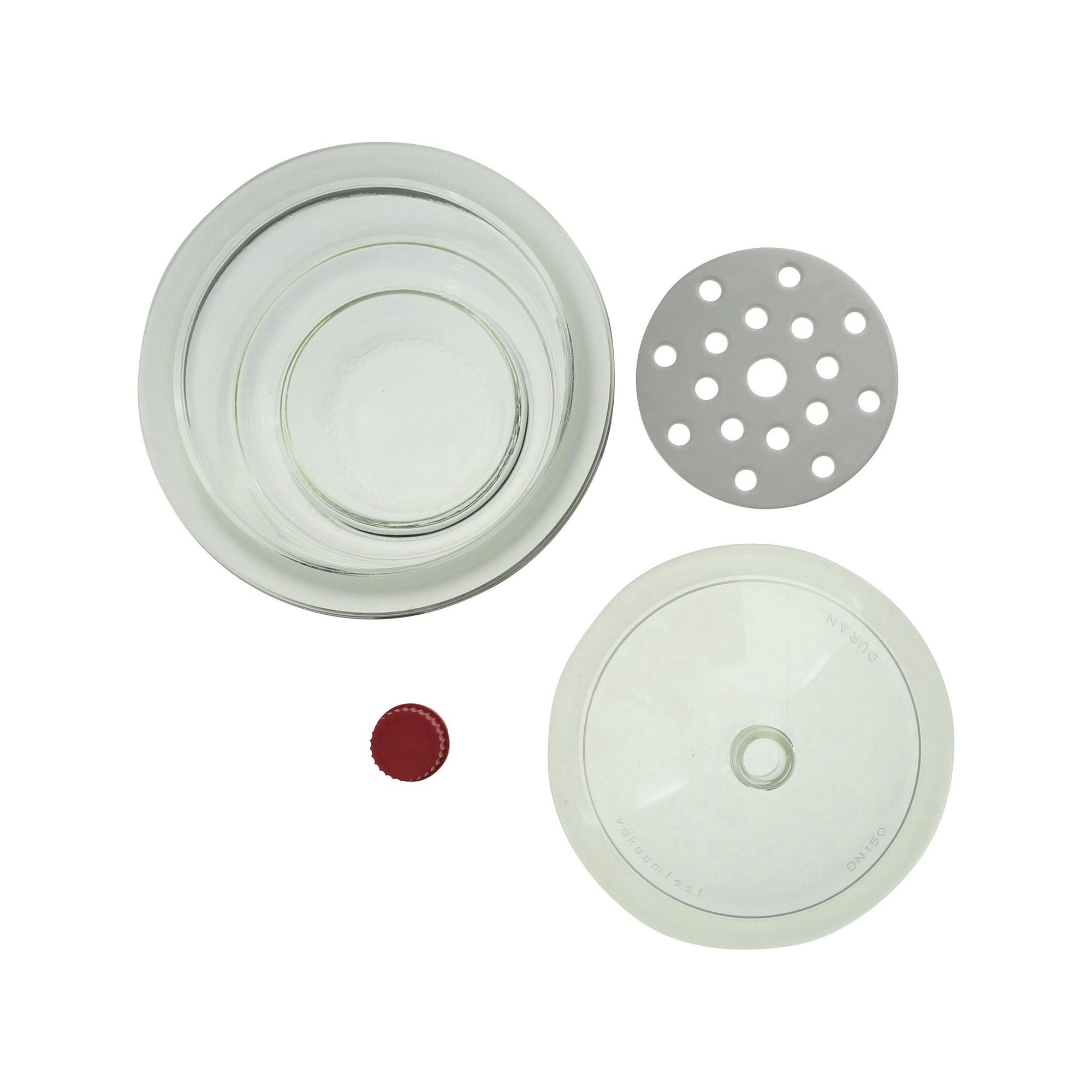 ねじ口デシケーター キャップ付 DURAN 150