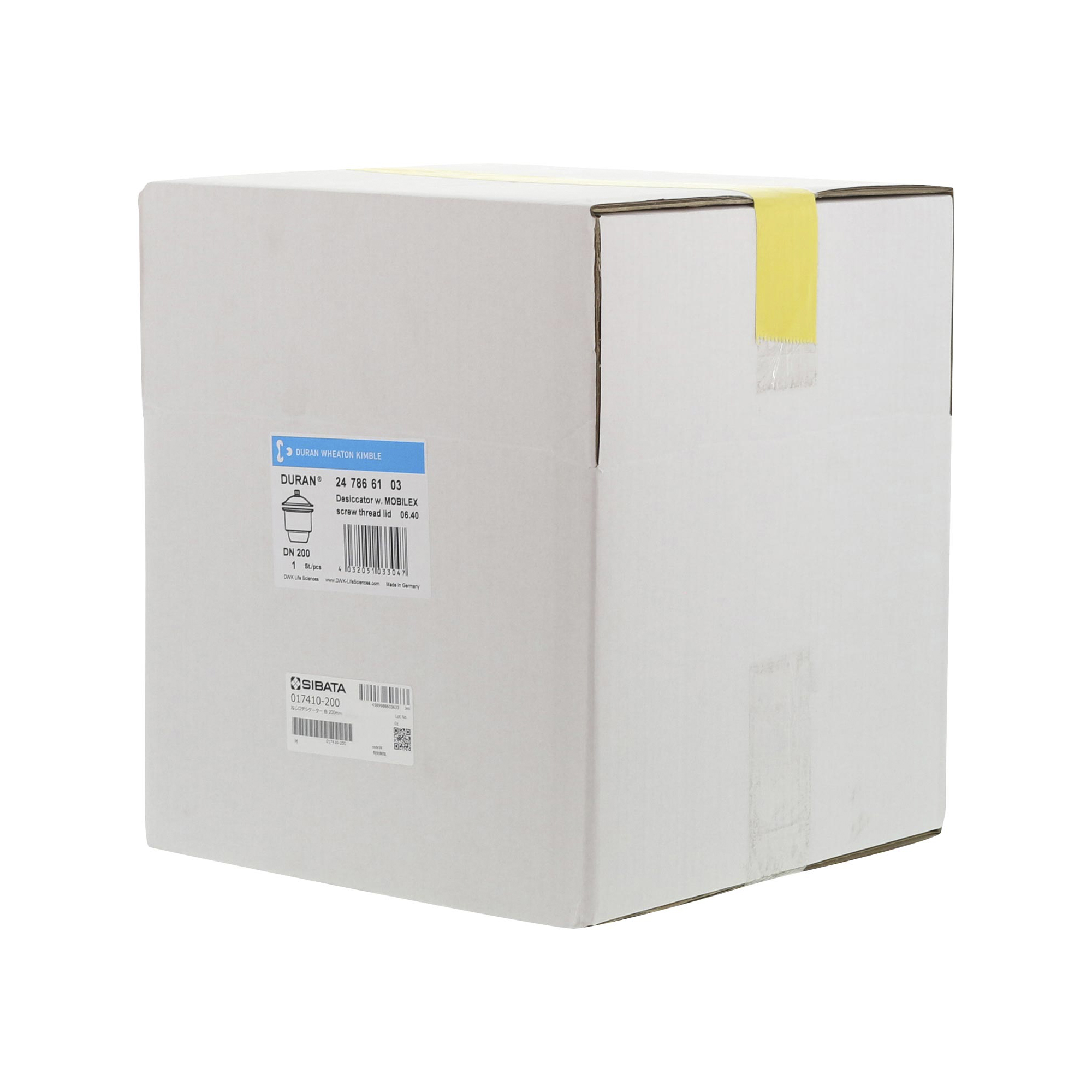 ねじ口デシケーター キャップ付 DURAN 200