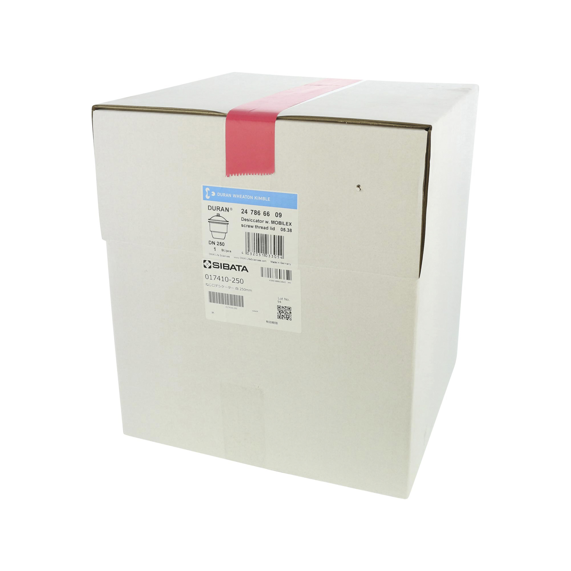ねじ口デシケーター キャップ付 DURAN 250