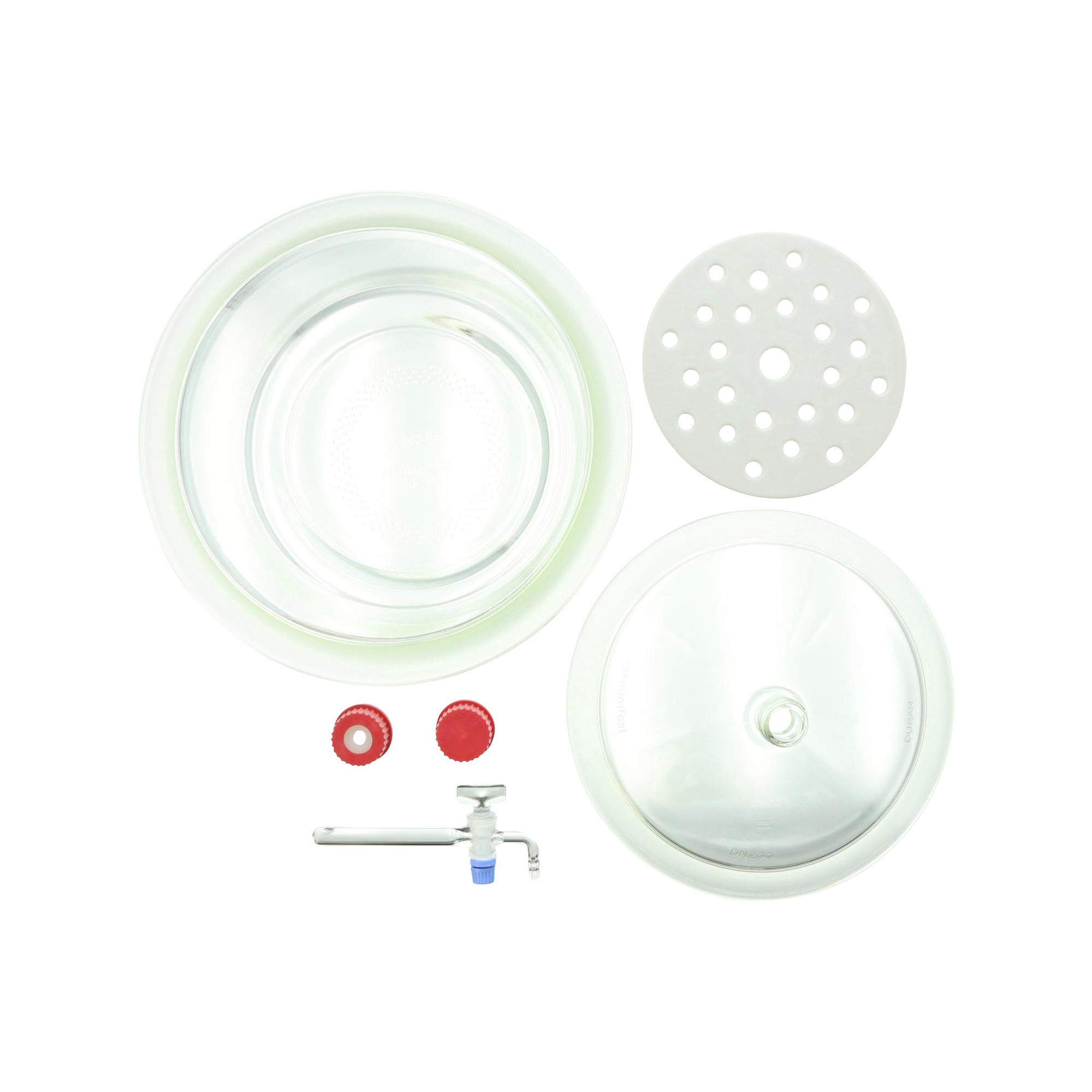 ねじ口デシケーター上口コック付 DURAN 200