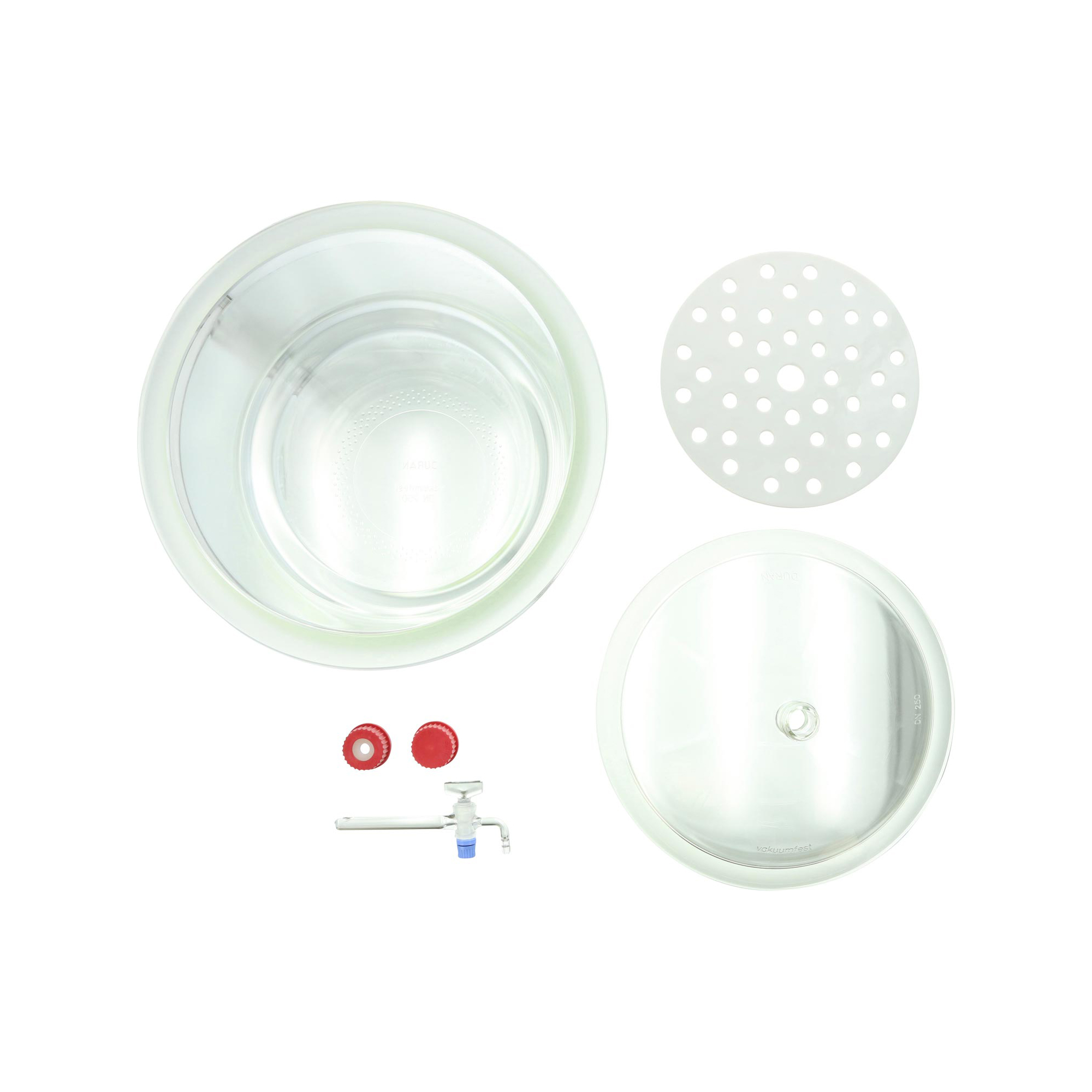 ねじ口デシケーター上口コック付 DURAN 250