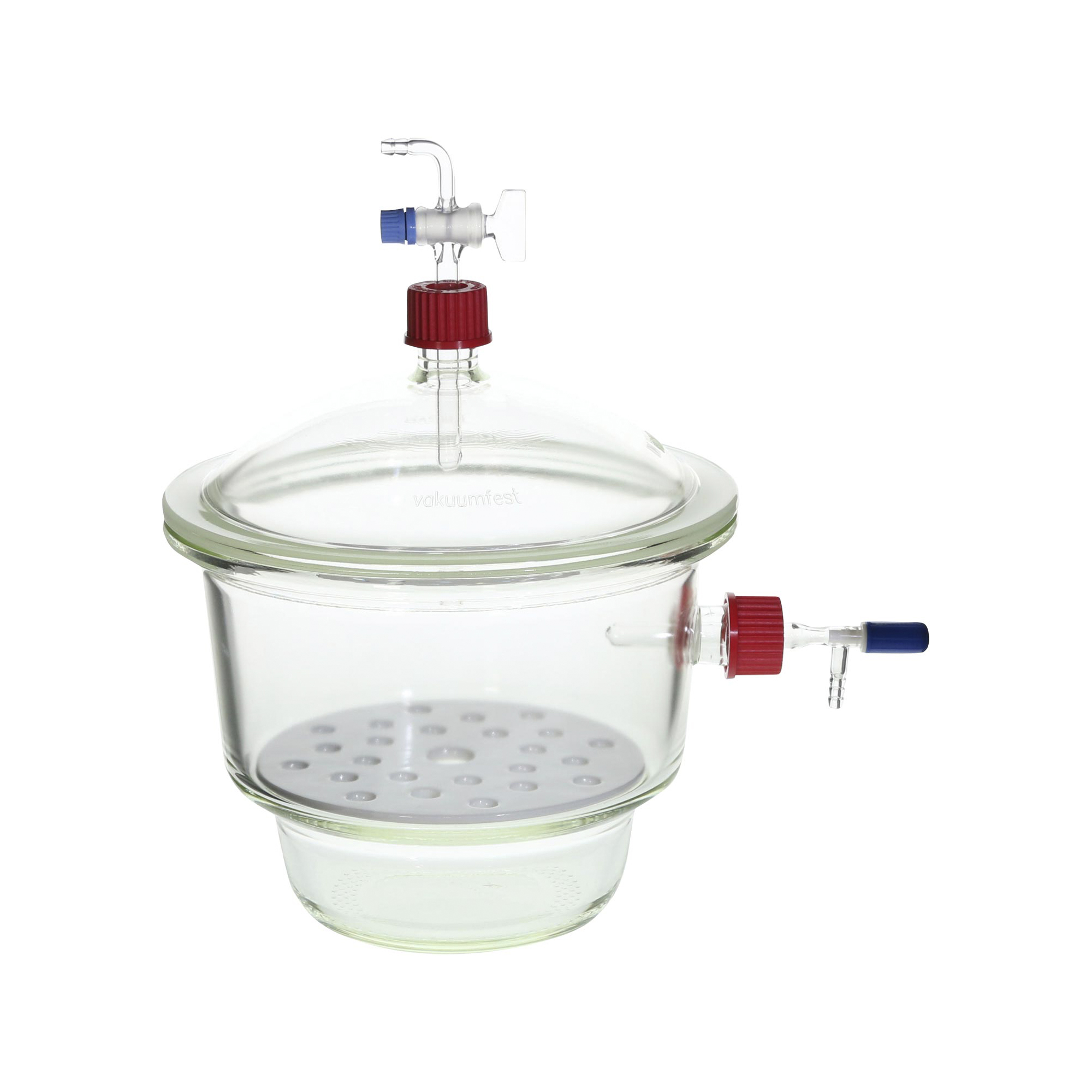 ねじ口デシケーター上横口コック付 DURAN 200