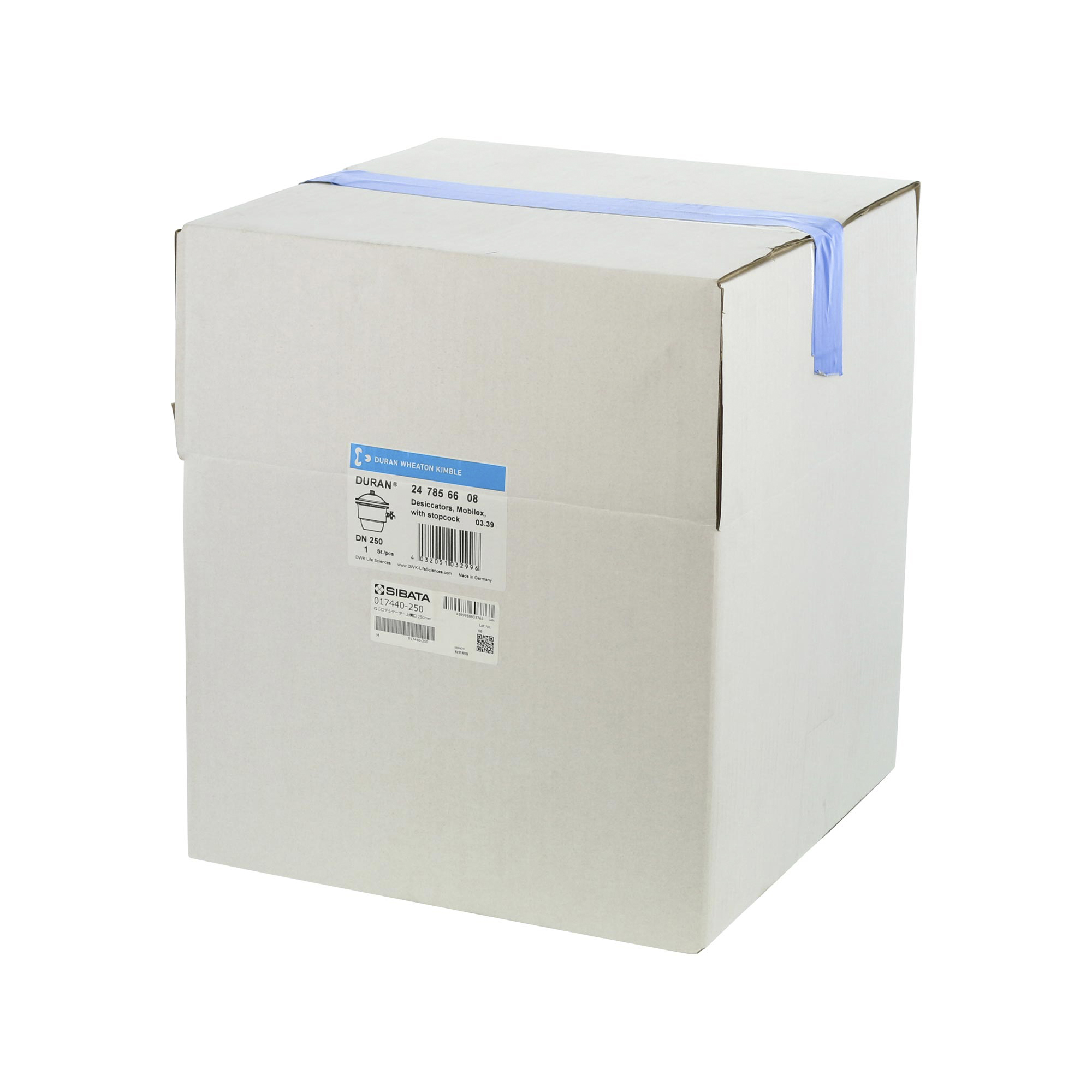 ねじ口デシケーター上横口コック付 DURAN 250