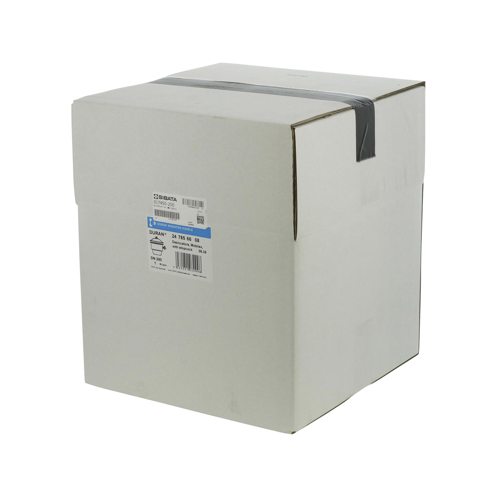 ねじ口デシケーター横口コック付 DURAN 250