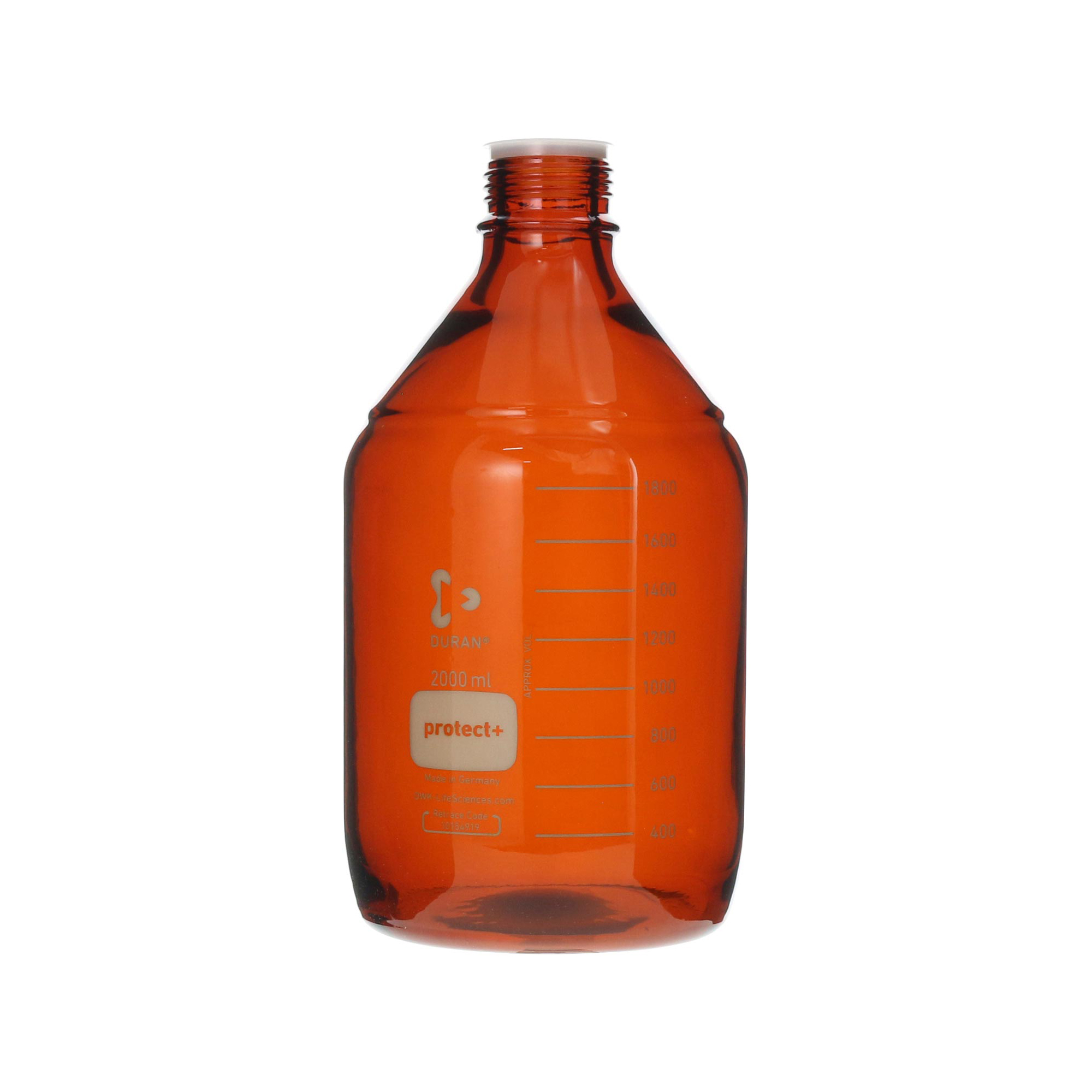 プロテクトプラスコートねじ口びん 茶かっ色 びんのみ 2000mL 6入