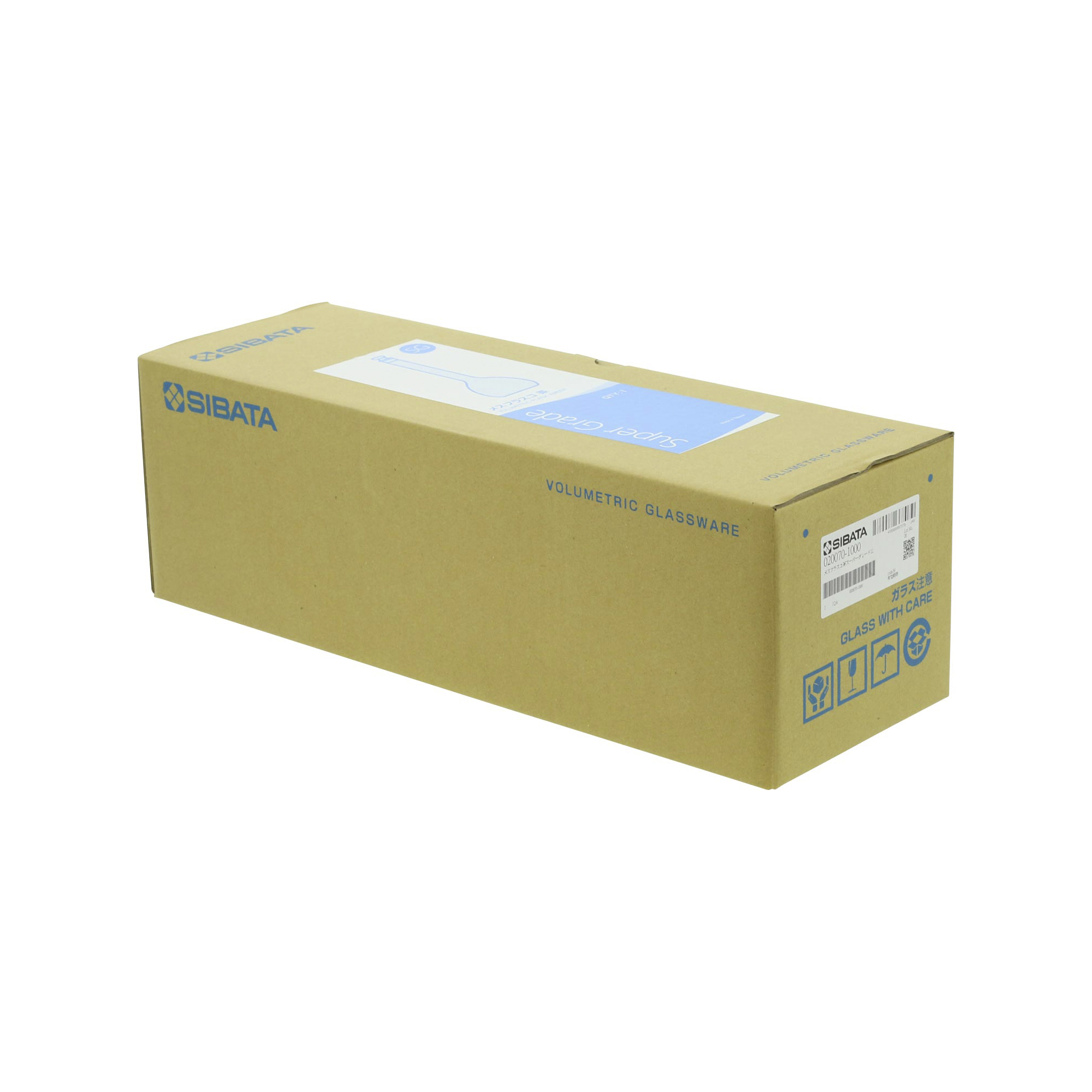 メスフラスコ スーパーグレード 茶褐色 1000mL