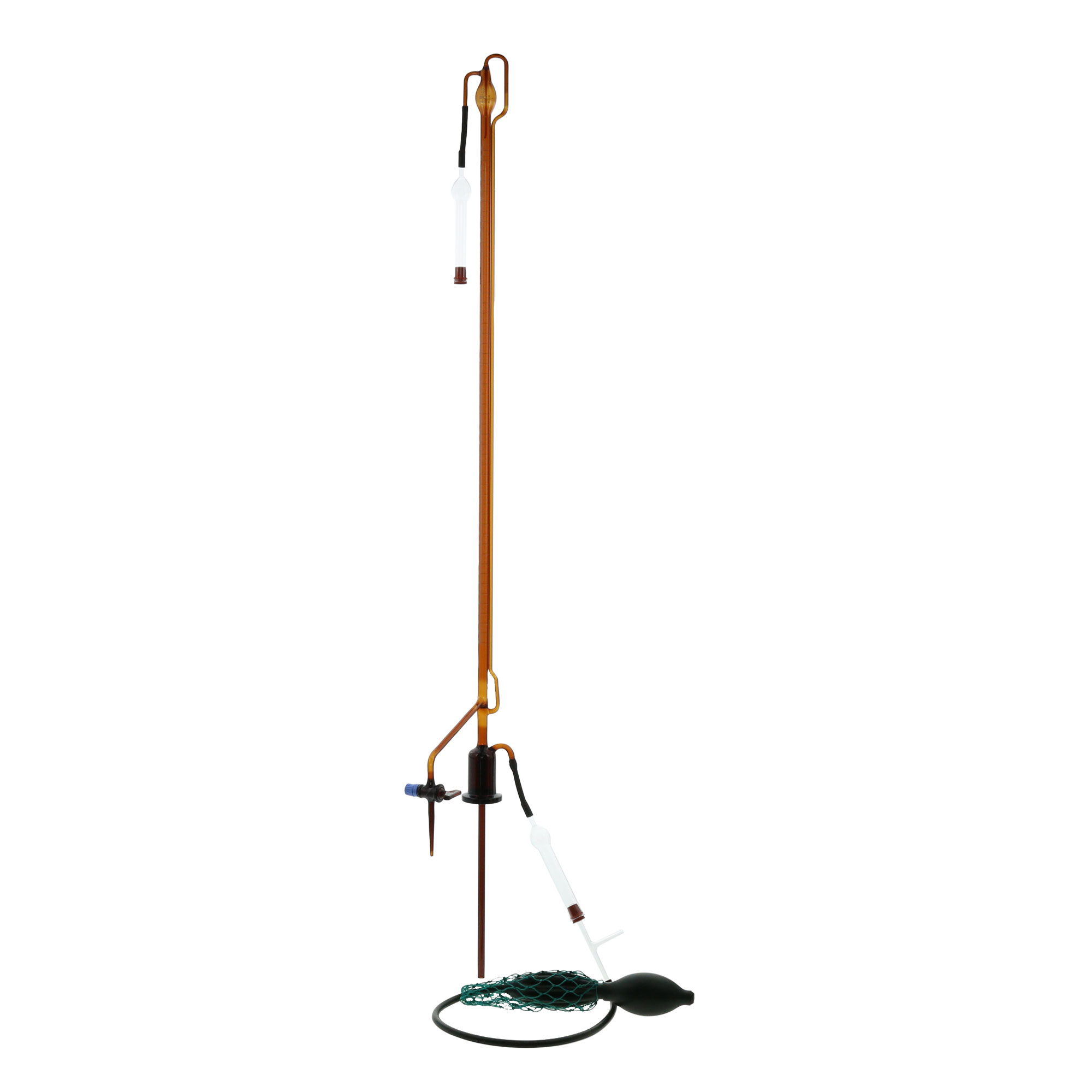 自動ビュレット スーパーグレード ガラスコック付 茶褐色 本体のみ 50mL