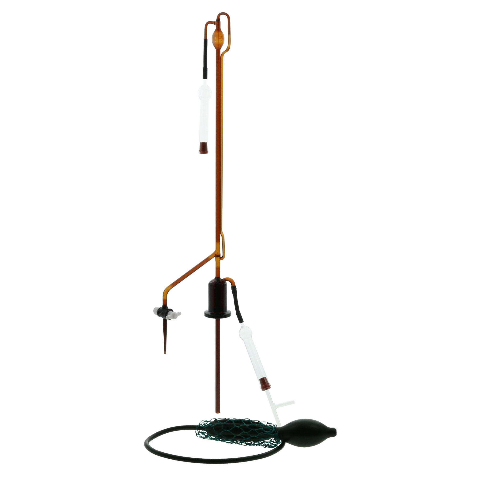 自動ビュレット スーパーグレード PTFEコック付 茶褐色 本体のみ 10mL