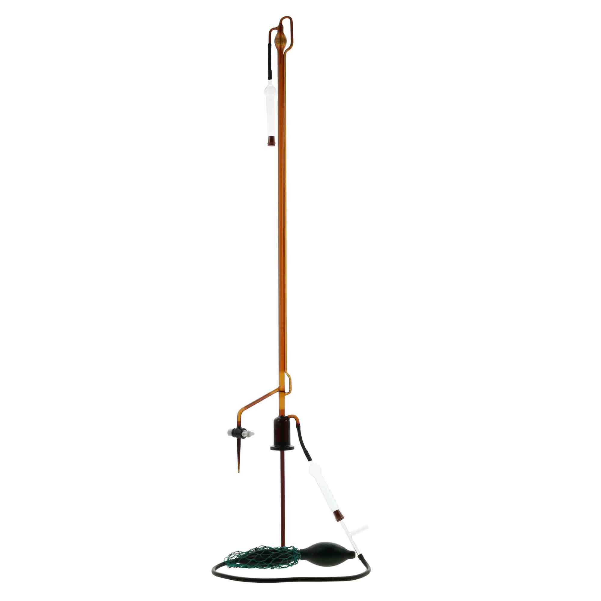 自動ビュレット スーパーグレード PTFEコック付 茶褐色 本体のみ 50mL