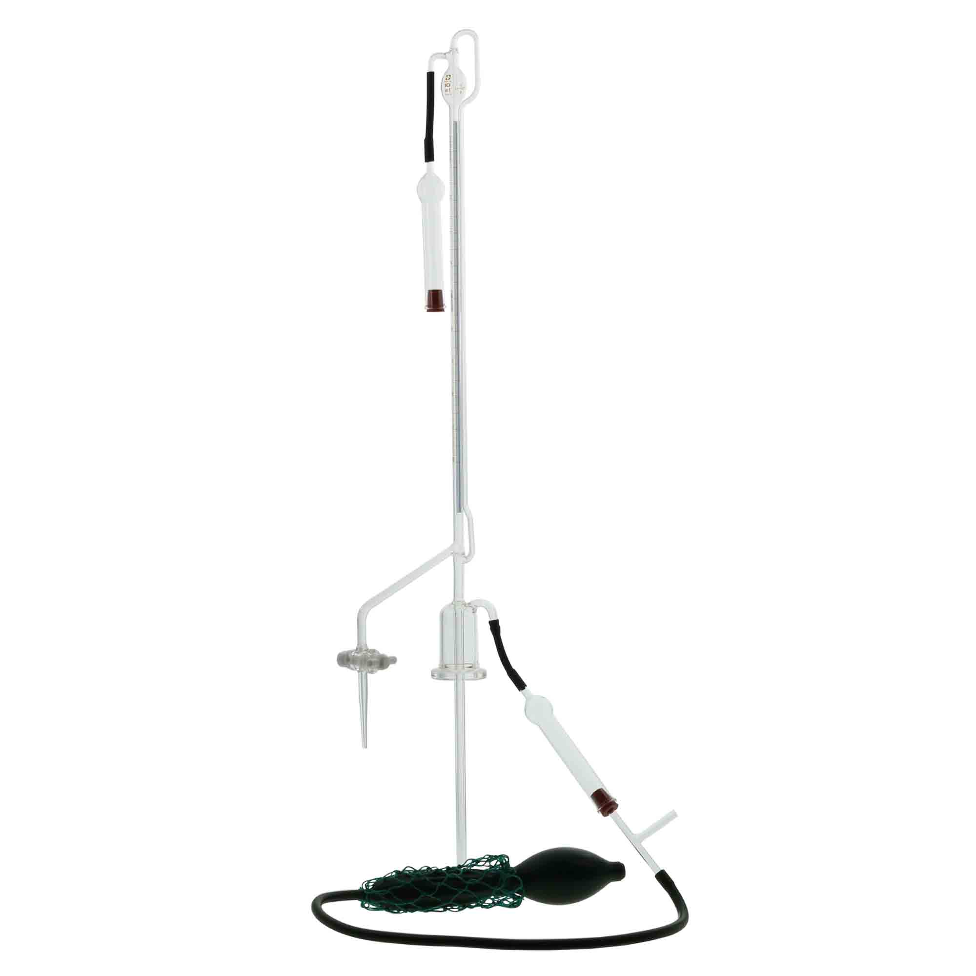 自動ビュレット スーパーグレード PTFEコック付 青筋 本体のみ 10mL