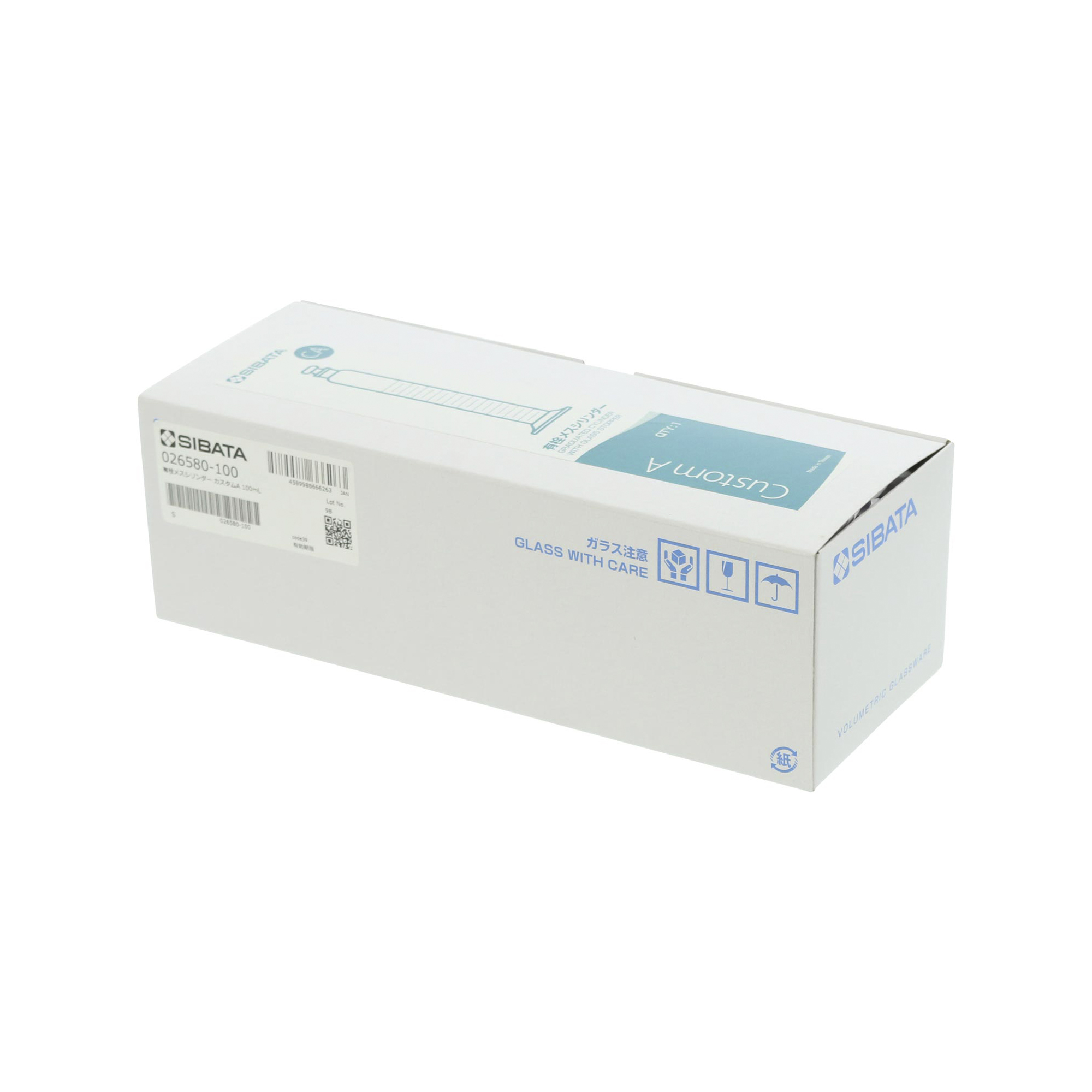 有栓メスシリンダー カスタムA 100mL