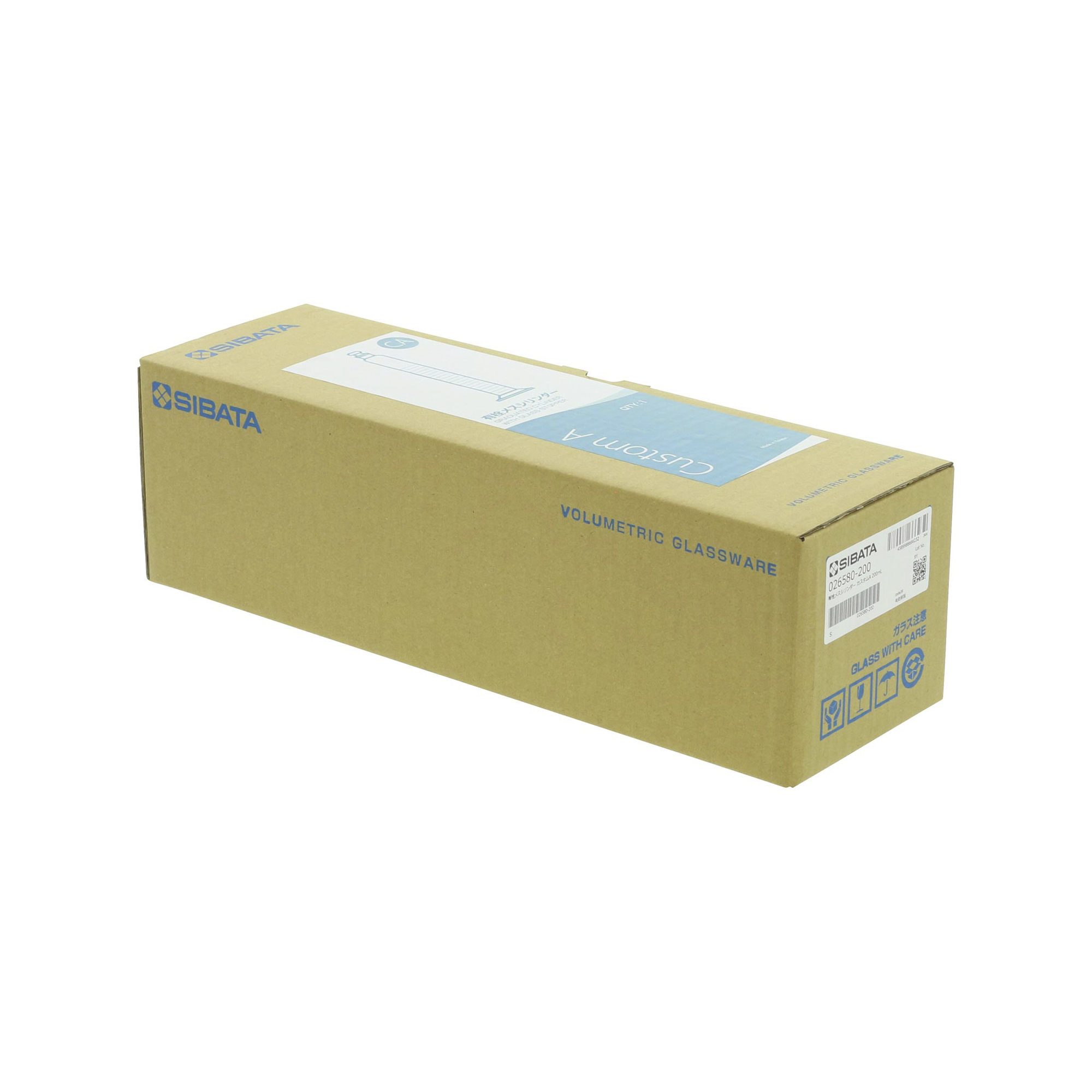 有栓メスシリンダー カスタムA 200mL