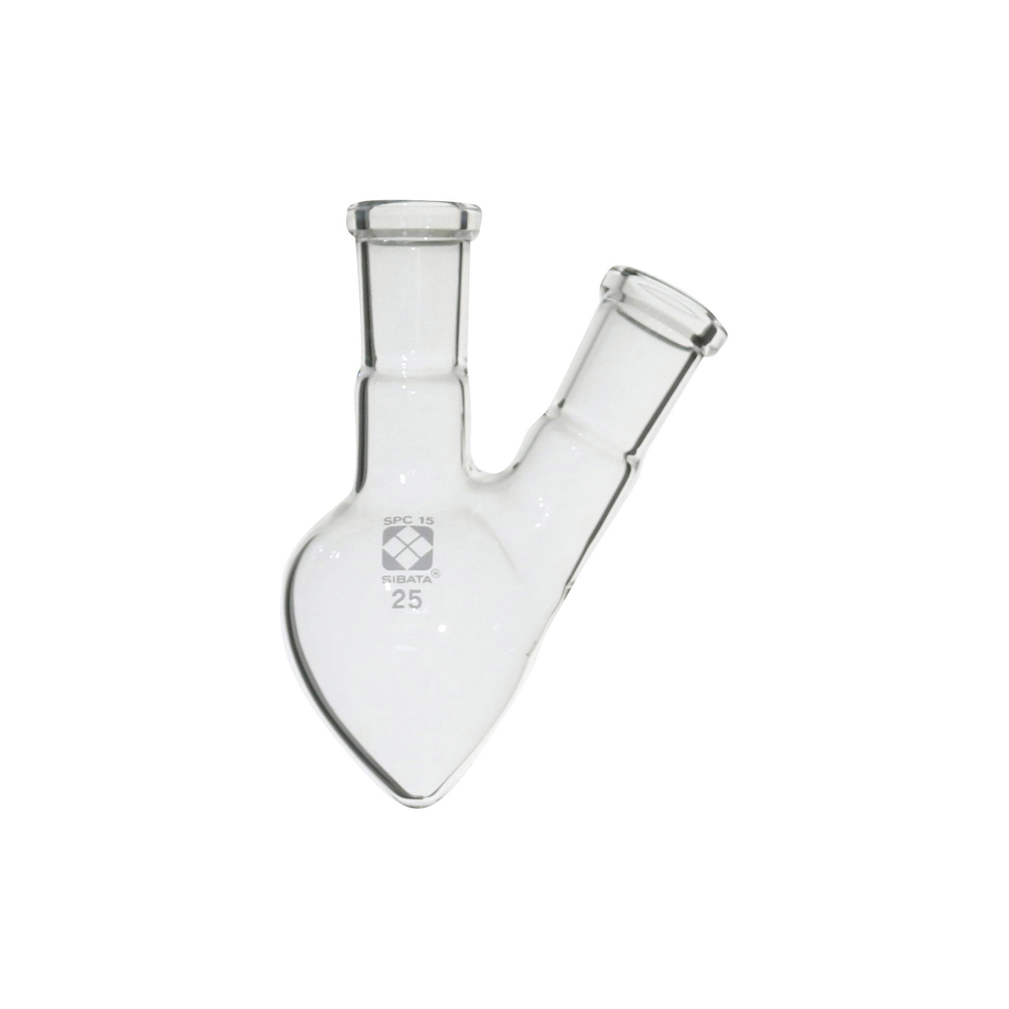 SPC二口梨形フラスコ SPC-15 25mL