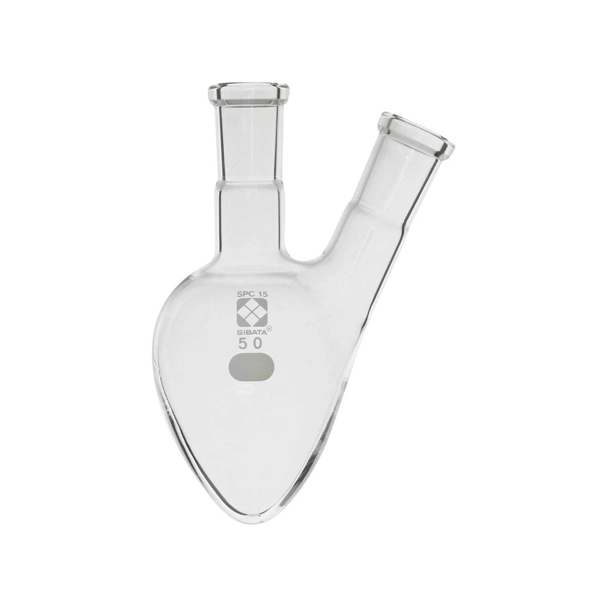 SPC二口梨形フラスコ SPC-15 50mL