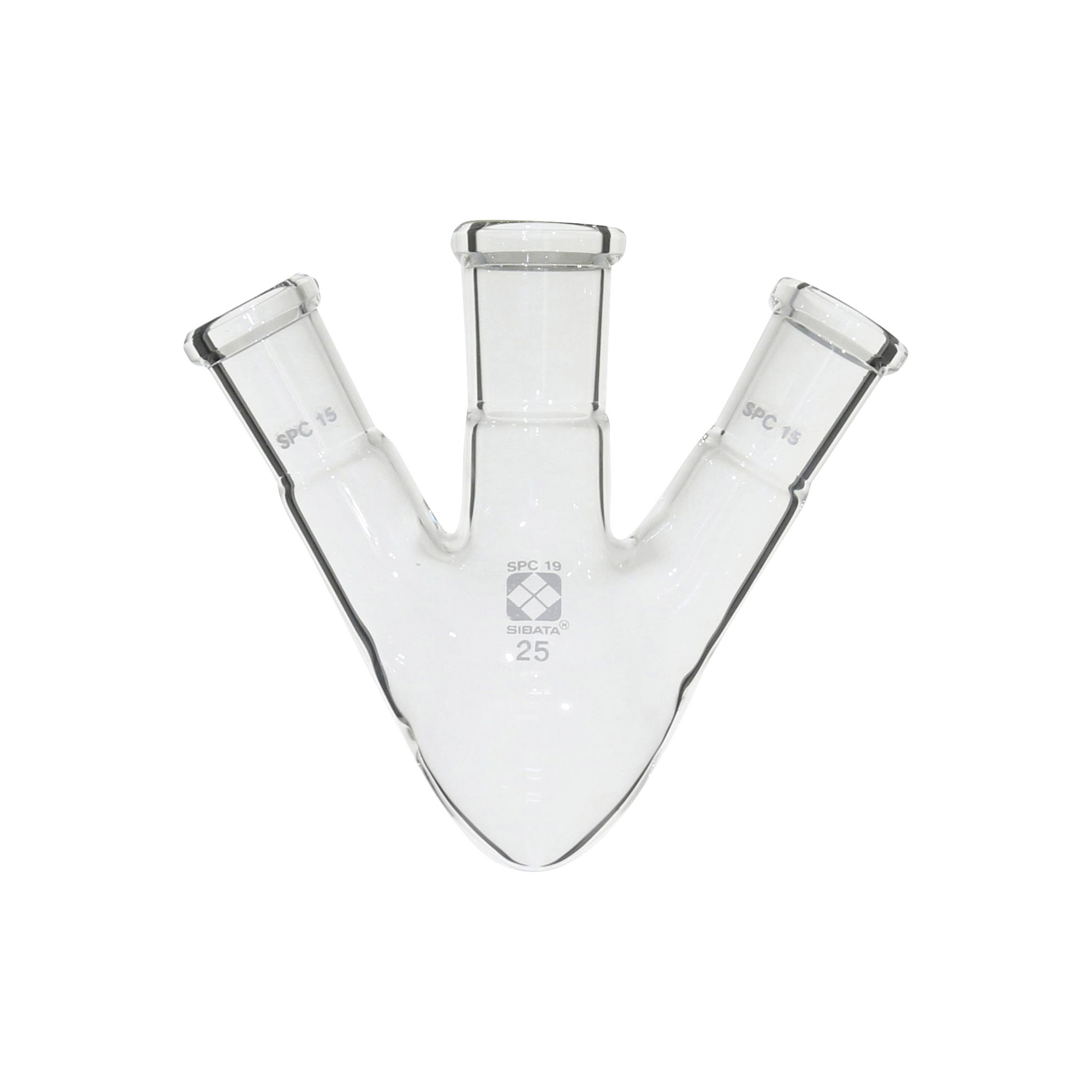 SPC三口梨形フラスコ SPC-19 25mL