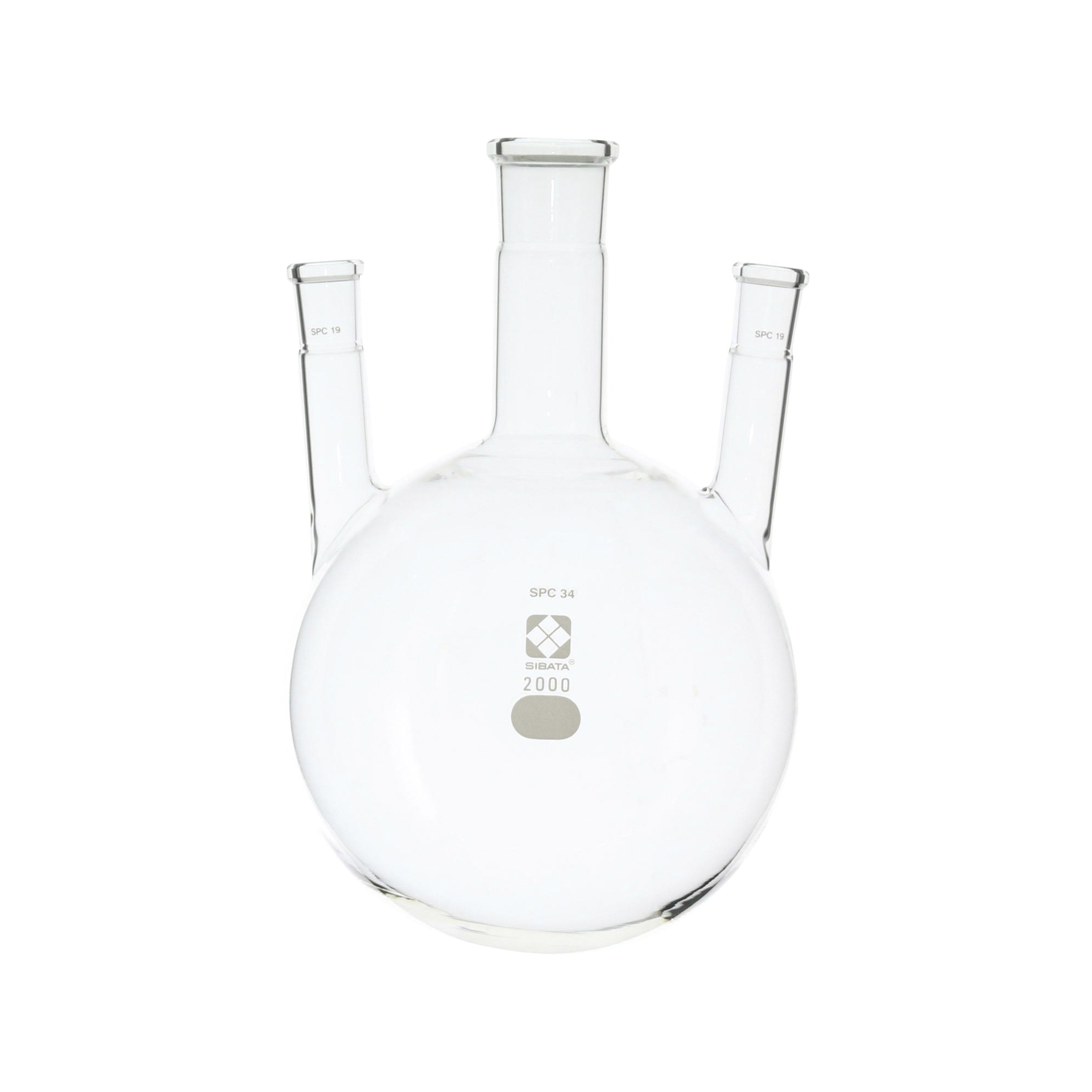 SPC三口丸底フラスコ SPC-34-15 2000mL