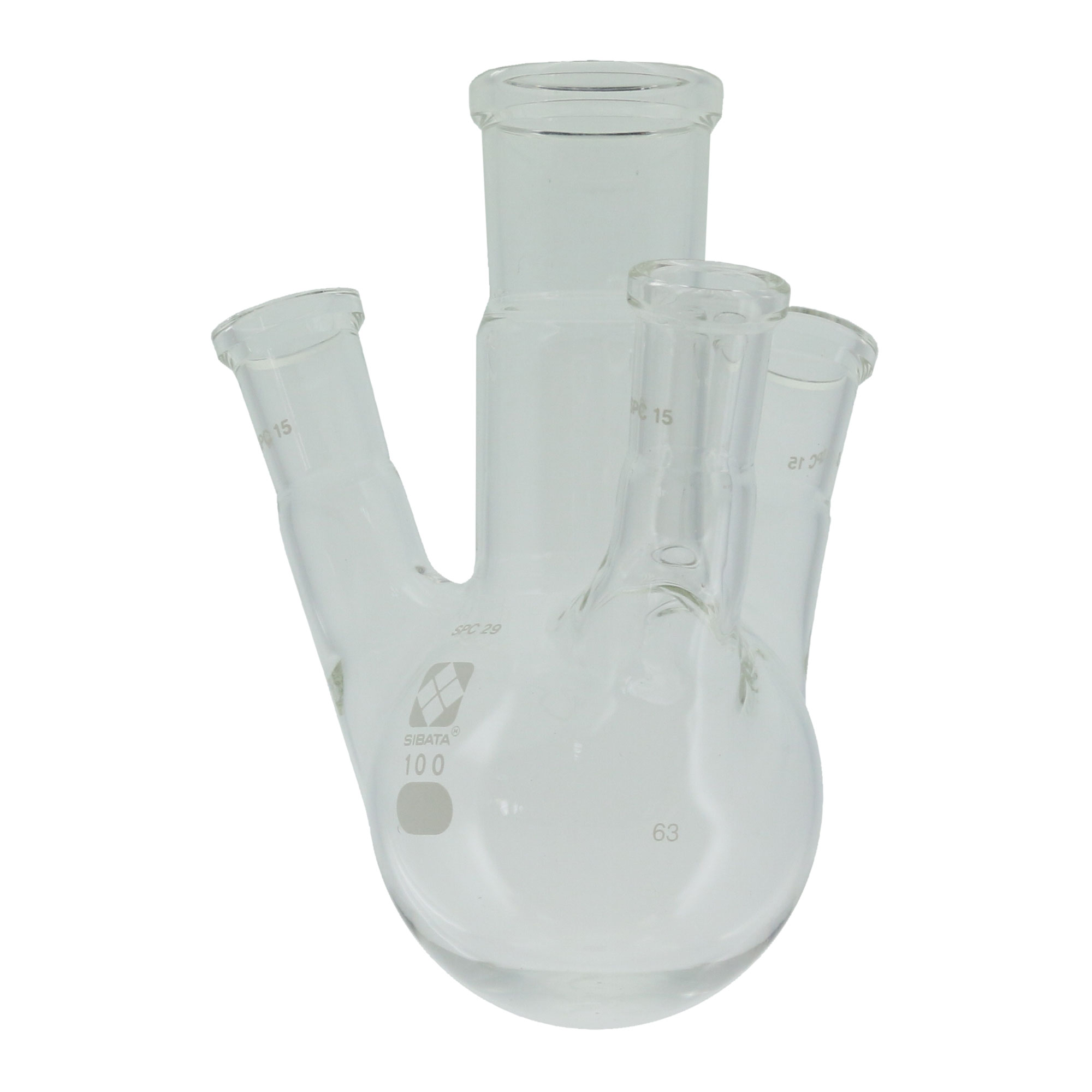 SPC四口丸底フラスコ SPC-29-15 100mL