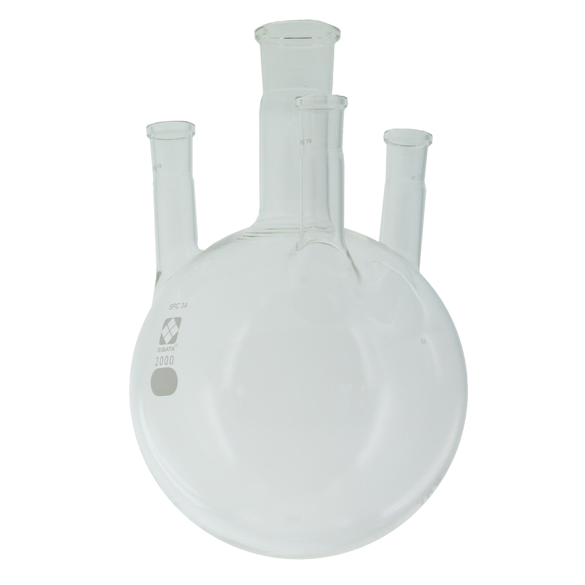 SPC四口丸底フラスコ SPC-34-19 2000mL
