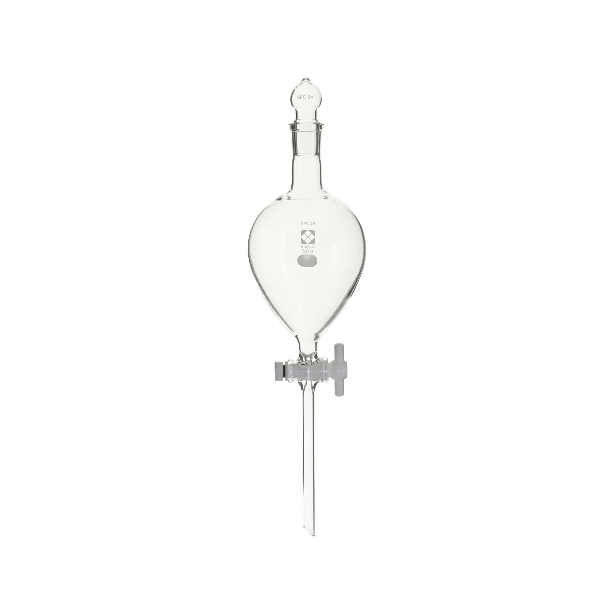 SPC分液ロート PTFEコック付 500mL