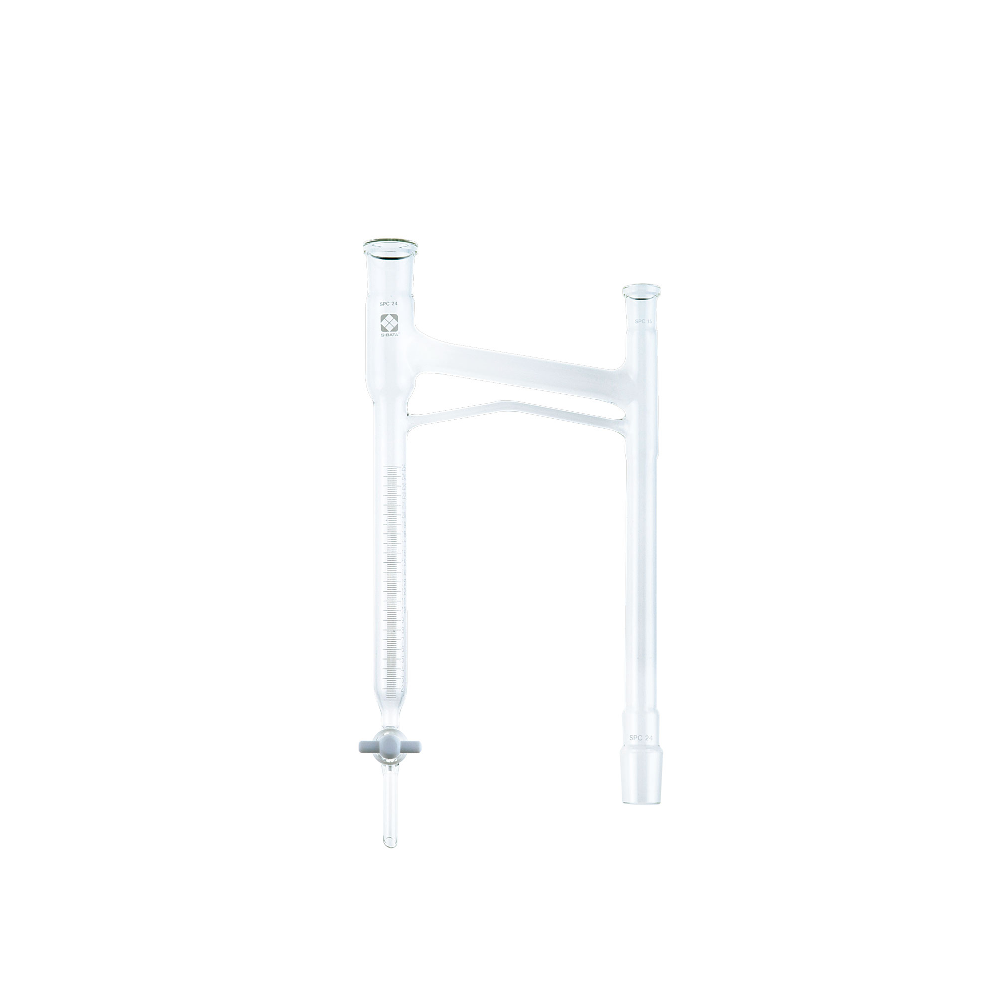 SPC水分定量受器 PTFEコック付 共沸蒸留装置用 25mL