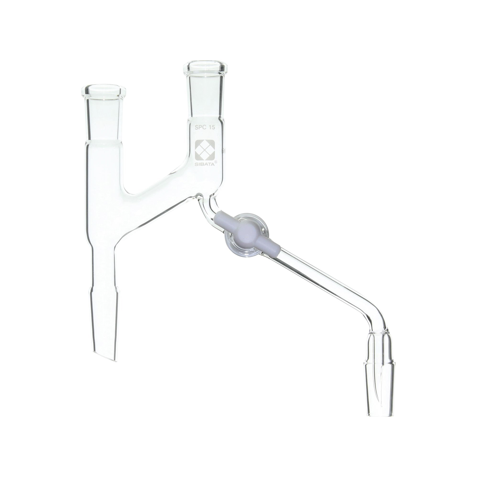 SPC分留頭 流下流量調節コック付 SPC-15-15-15-15