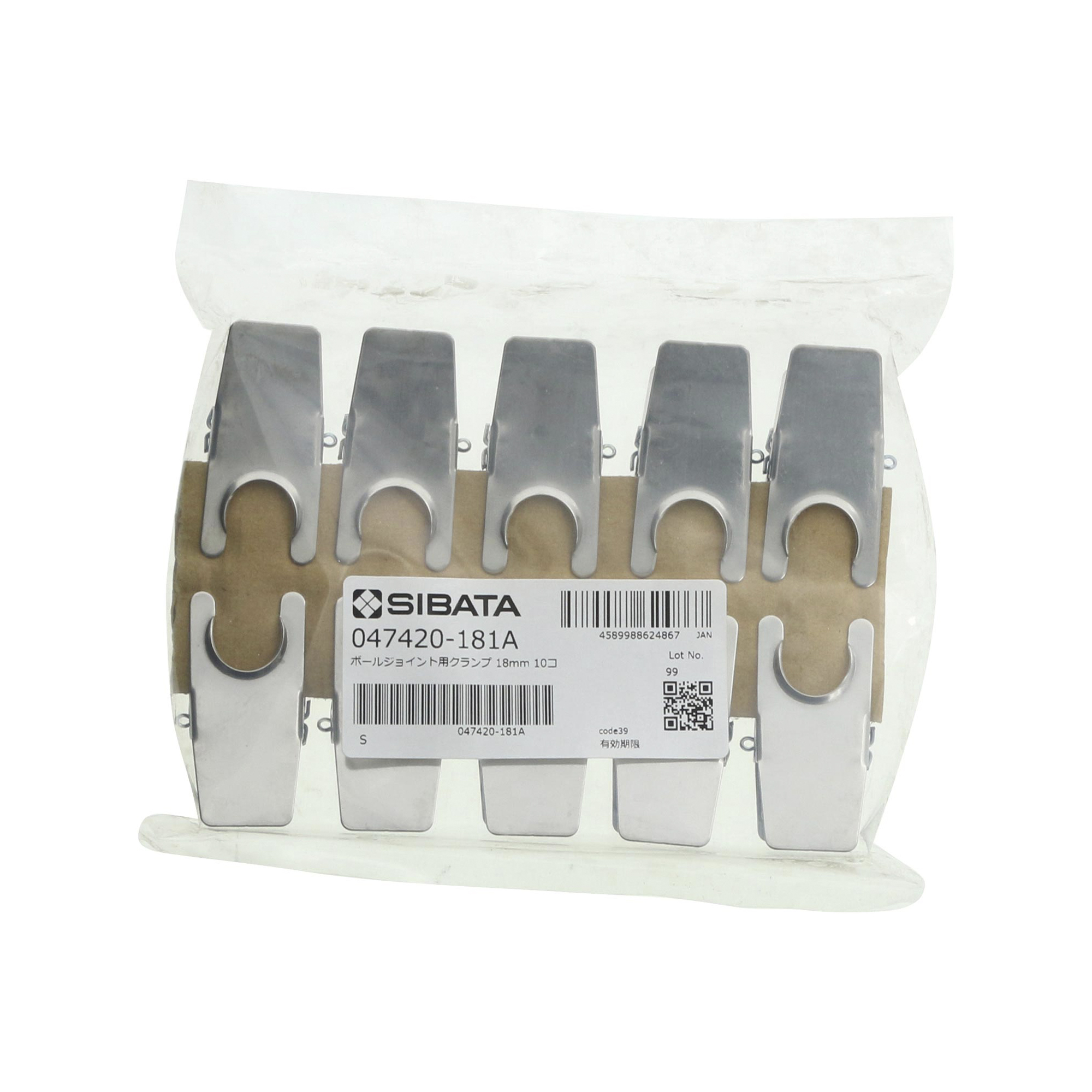 ジョイントクランプ クリップ形 ボールジョイント用 18 10入