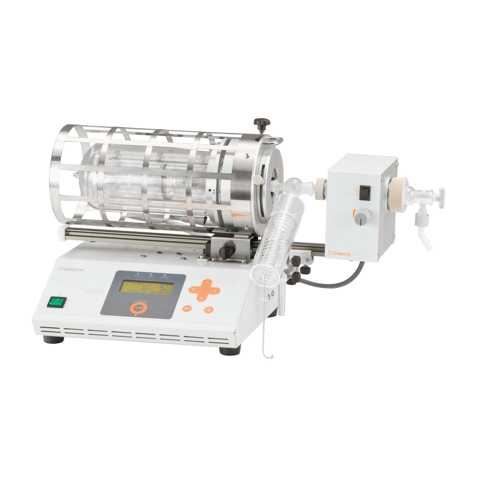 ガラスチューブオーブン GTO-2000 回転加熱型