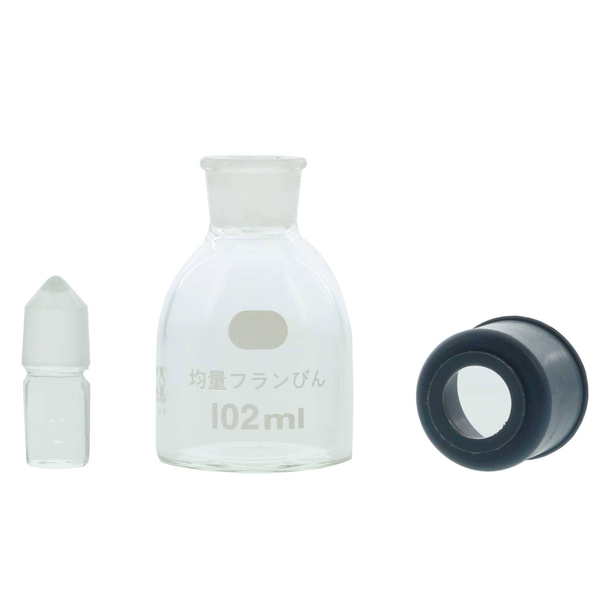 均量フランびん 102mL ゴムカラー付 溝なし 5入