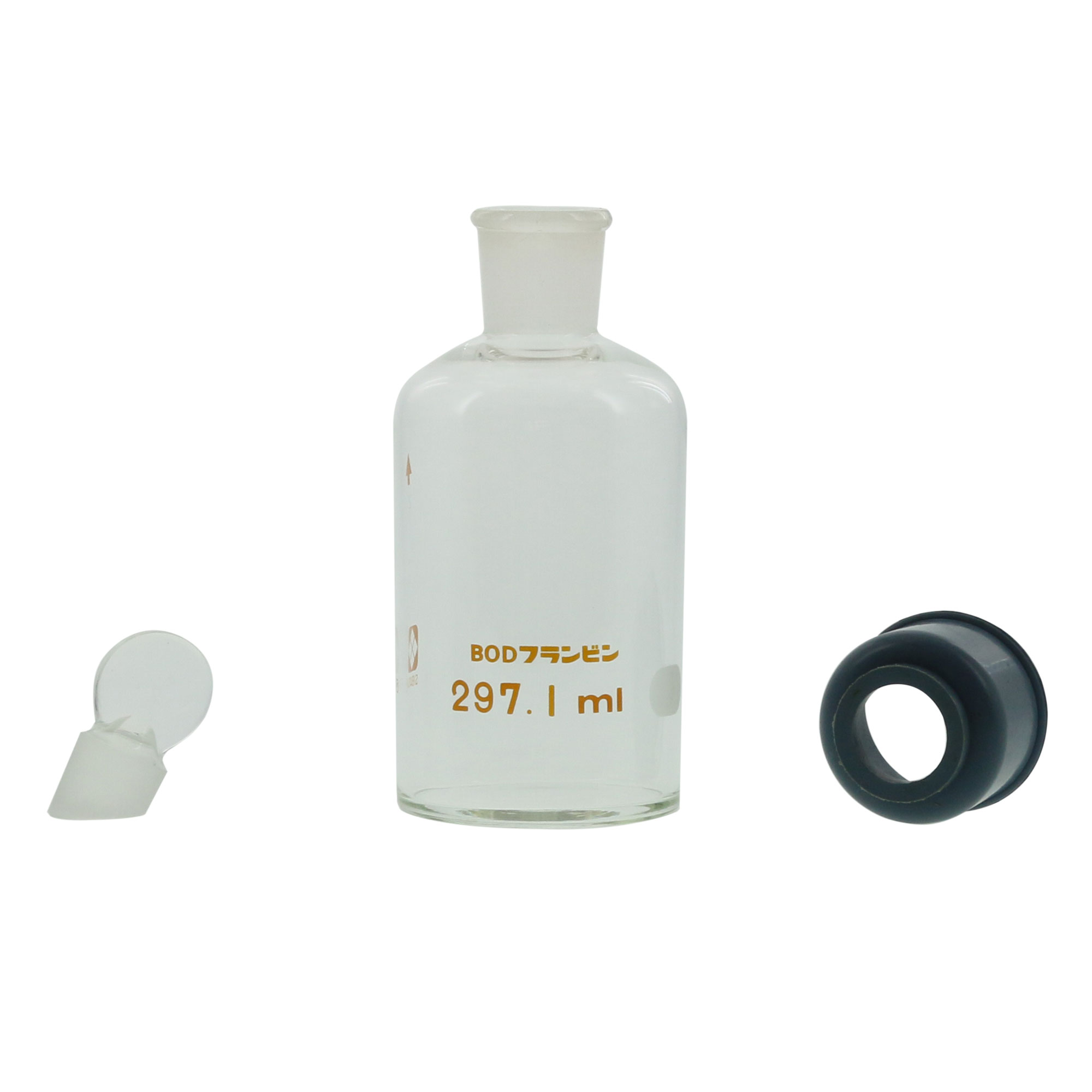 BODフランびん 300mL ゴムカラー付 溝付 5入